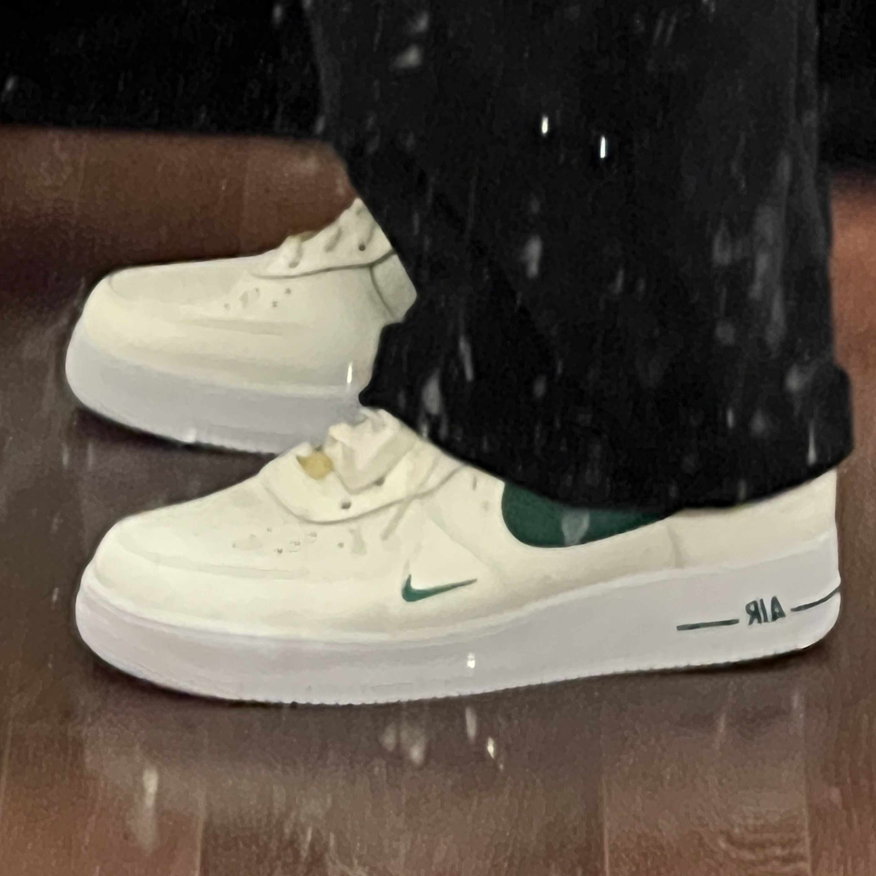 Nike Air Force 1 '07 LV8 40th Anniversary Join Forces Sail Malachite 착용 스타일