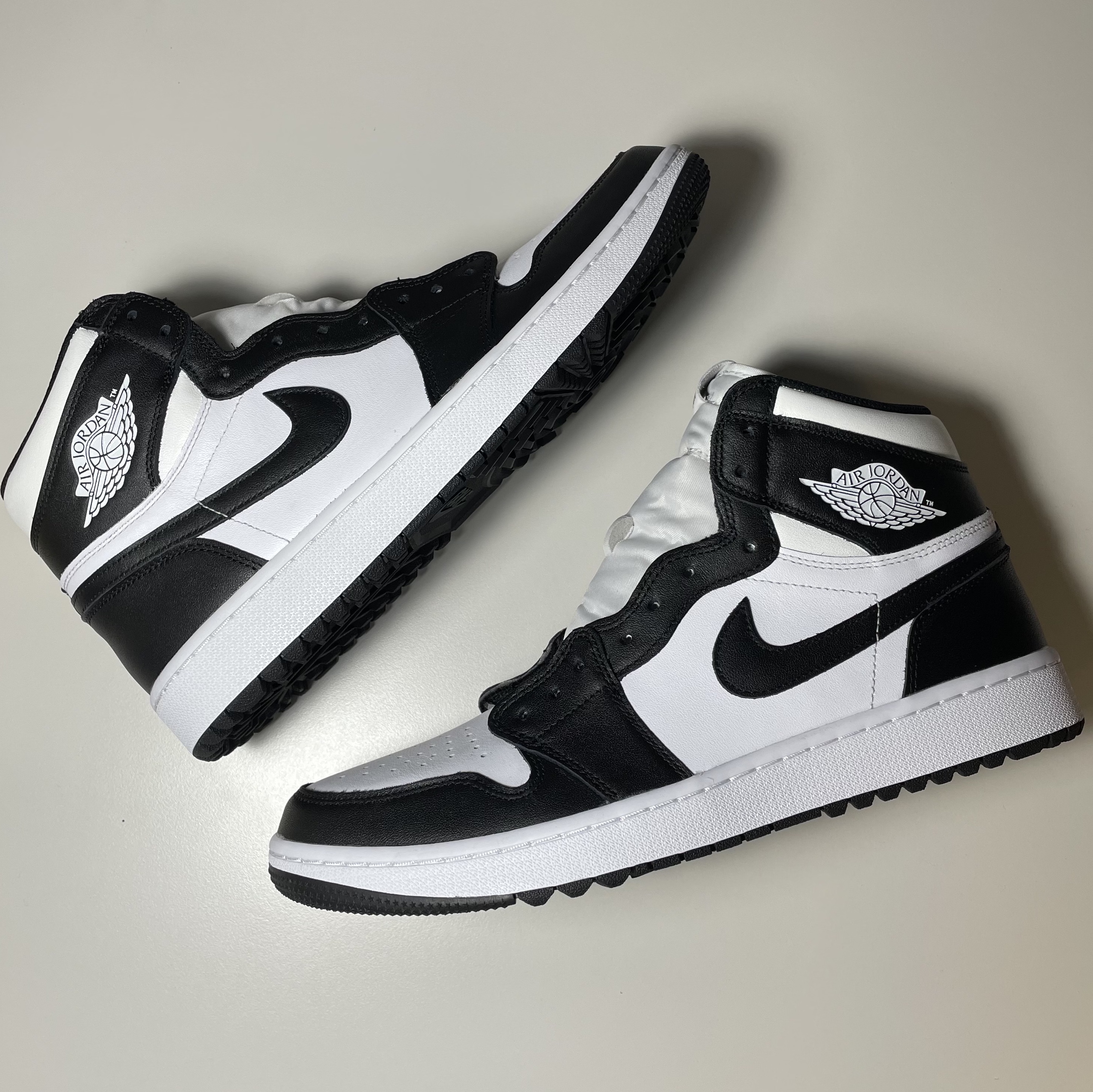 Jordan 1 High Golf White Black 착용 스타일 - 1