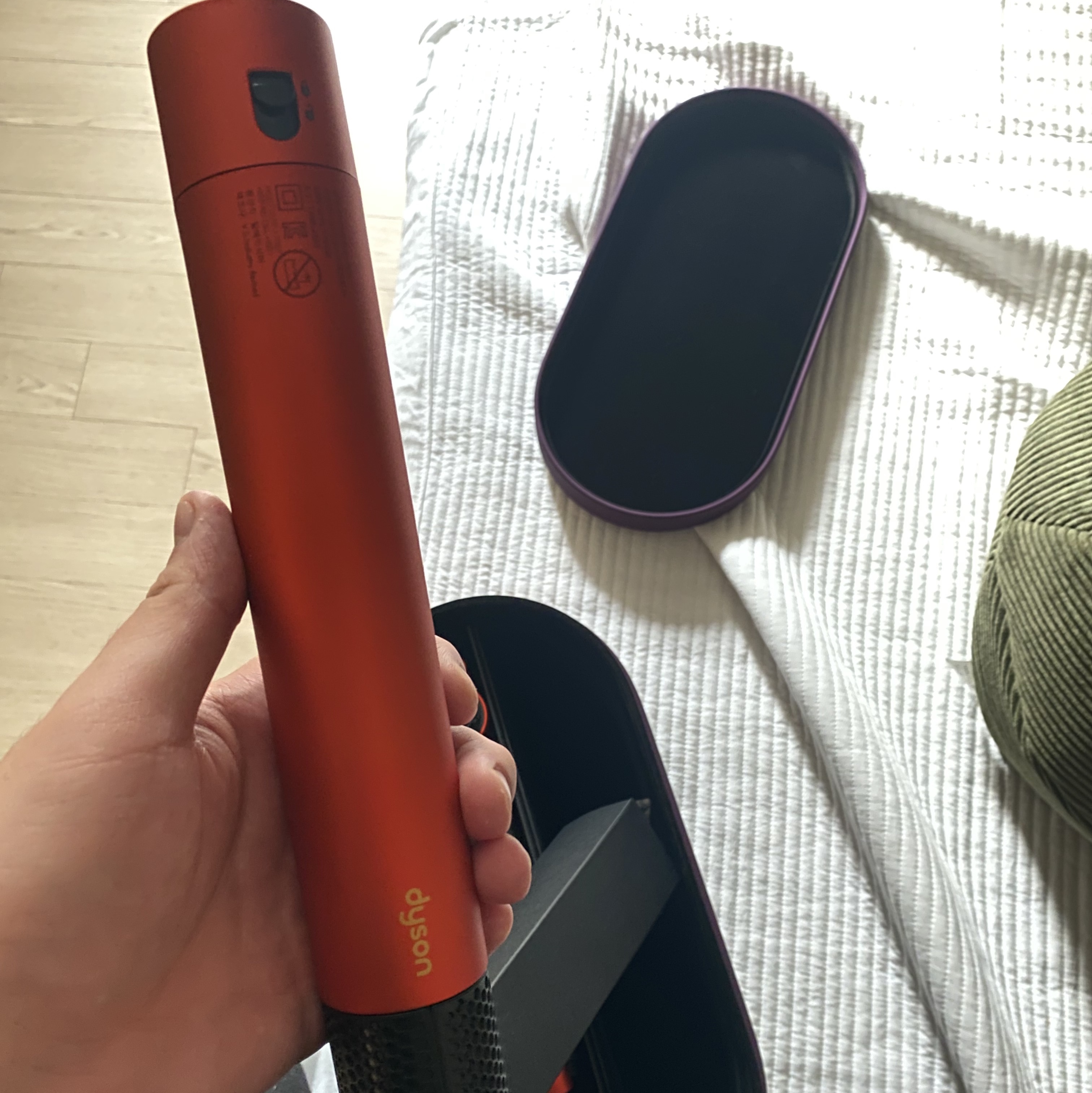 Dyson Airwrap Multi Styler Complete Long Topaz Orange (Korean Ver.) 착용 스타일