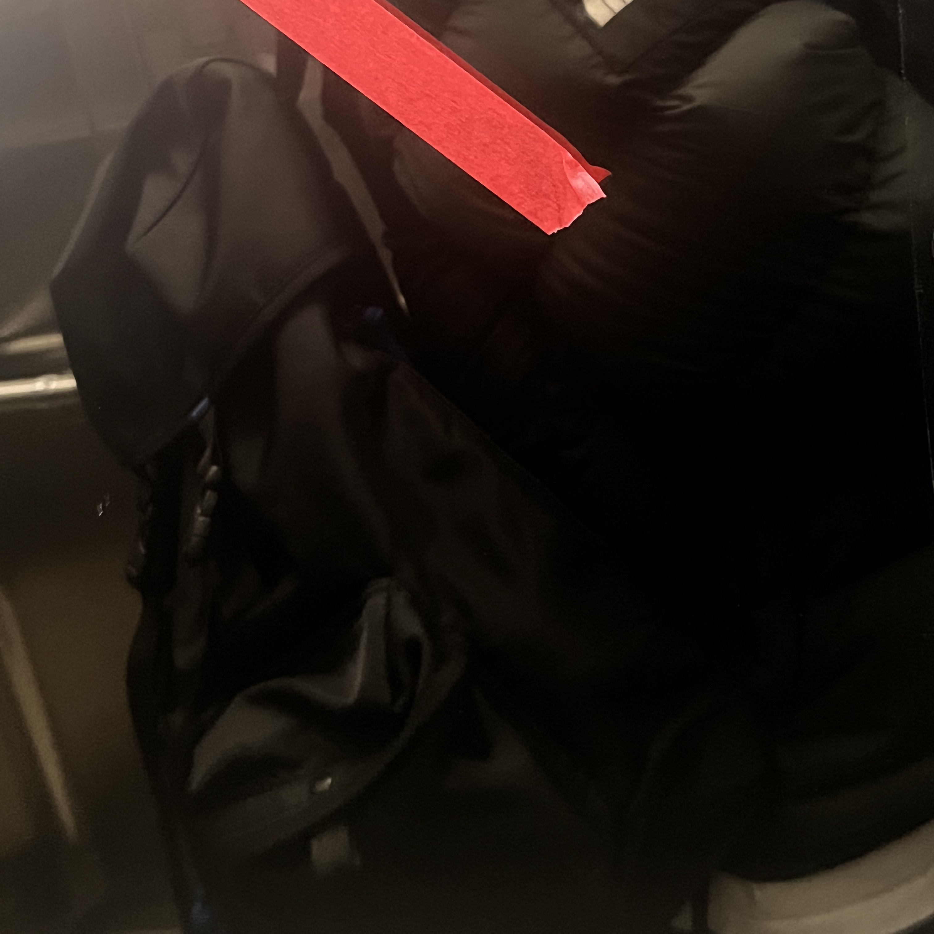 Ader Error x Zara Backpack Black 착용 스타일