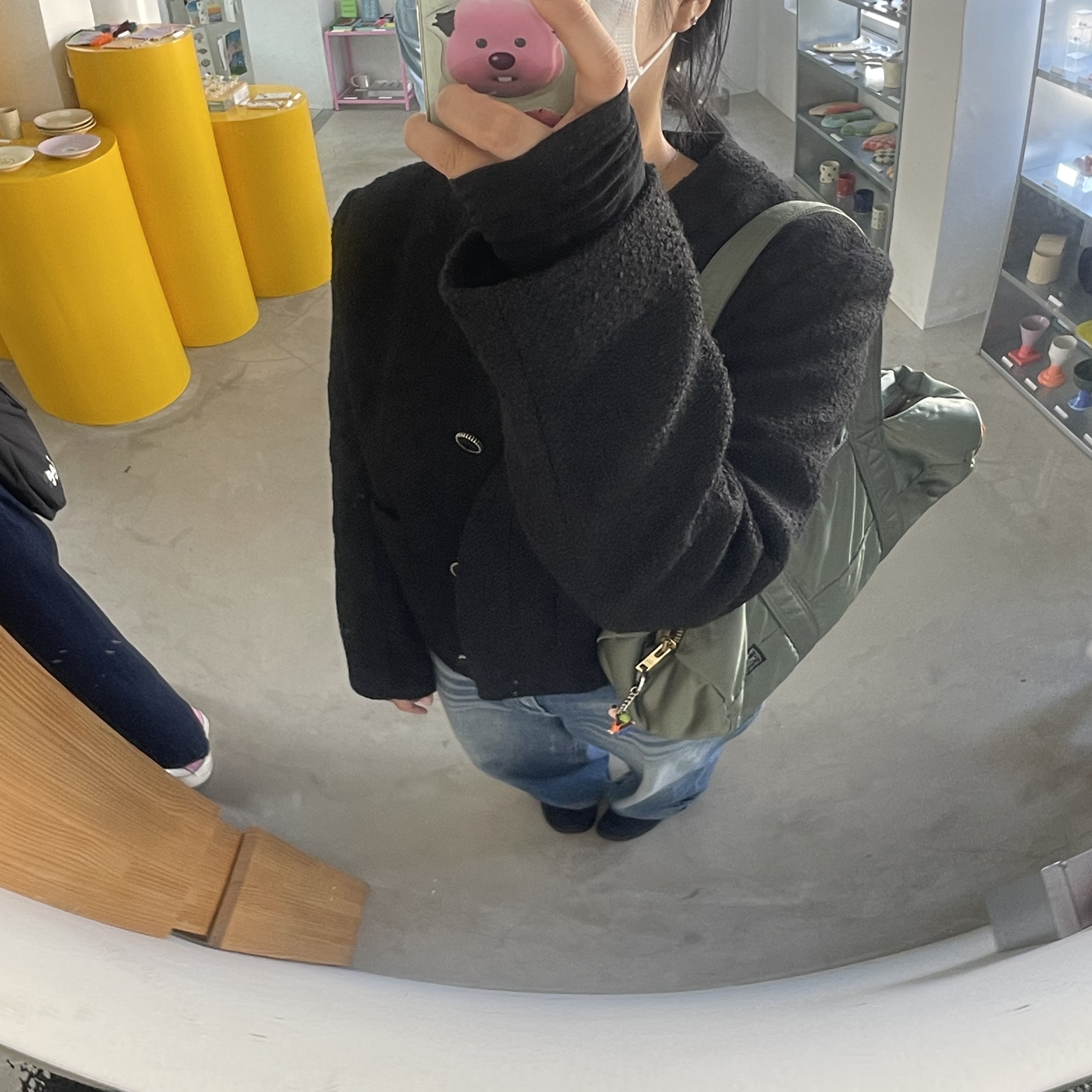 Porter Tanker Duffle Bag L Black, Nike x Stussy Air Force 1 Low Triple Black 착용 스타일