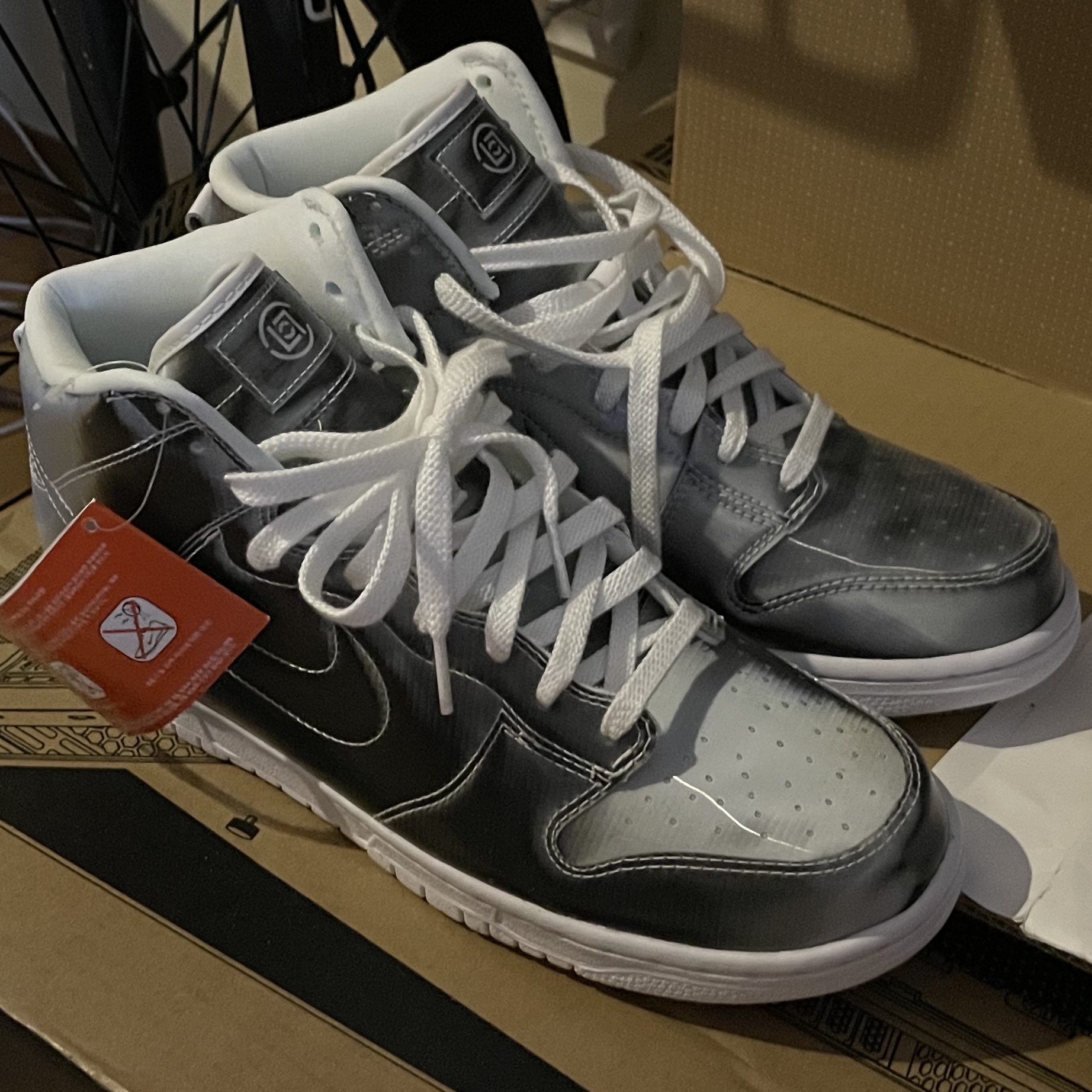 Nike x Clot Dunk High Flux 착용 스타일