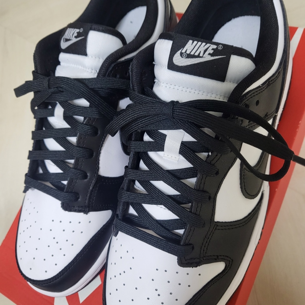 Nike Dunk Low Retro Black 착용 스타일 - 1