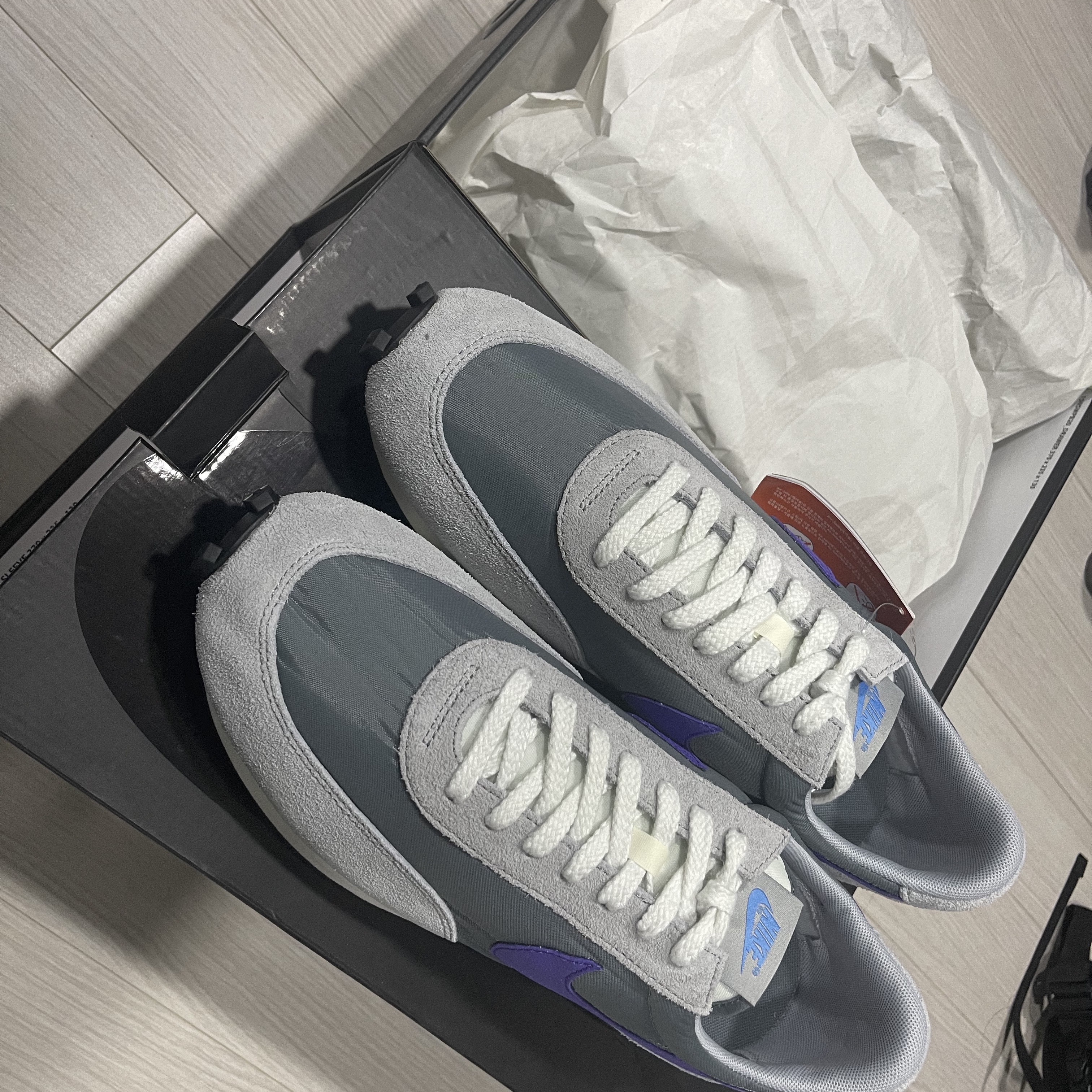 Nike Daybreak SP Cool Grey Hyper Grape 착용 스타일 - 4