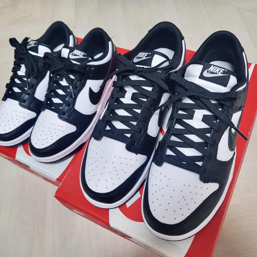 (W) Nike Dunk Low Black 착용 스타일 - 2
