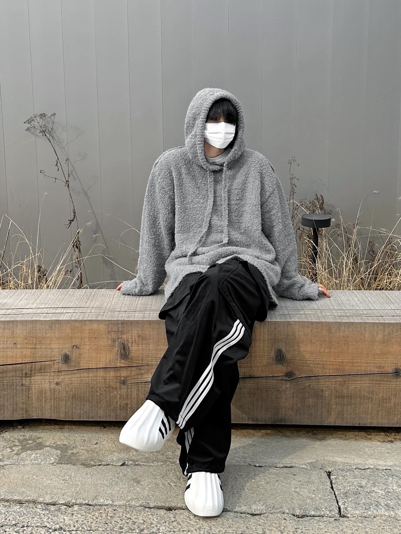 Adidas Adifom Superstar Core White 착용 스타일 - 1