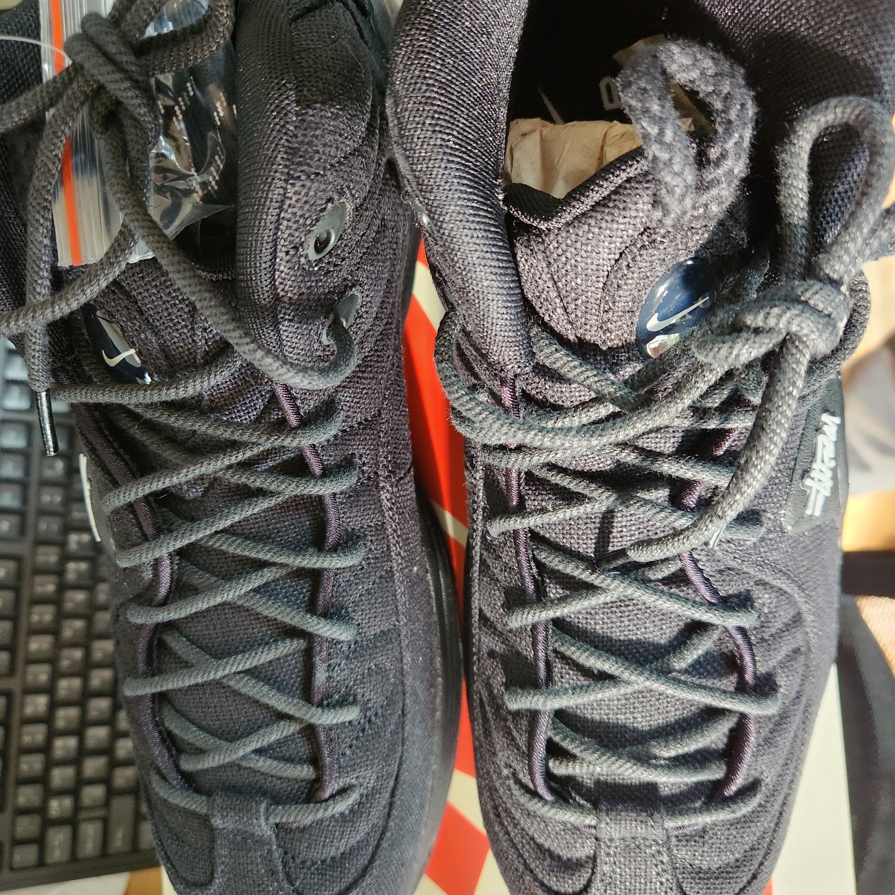 Nike x Stussy Air Penny II Black 착용 스타일 - 3