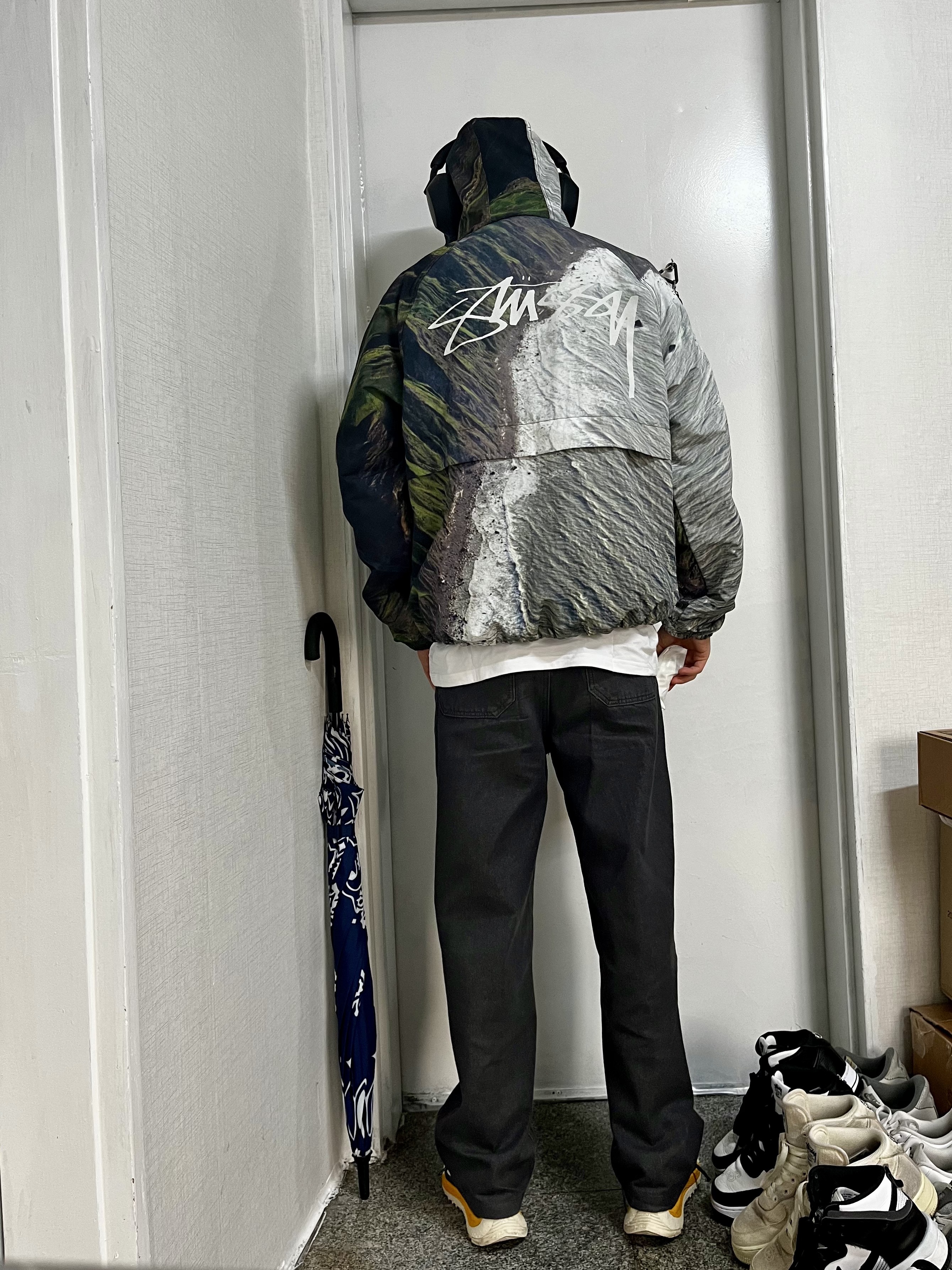 Sony WH-1000XM5 Black (Korean Ver.), Stussy Coastline Beach Shell Jacket Multi 착용 스타일