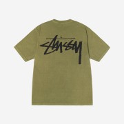 Stussy x Our Legacy Work Shop Yin Yang Pigment Dyed T-Shirt Olive