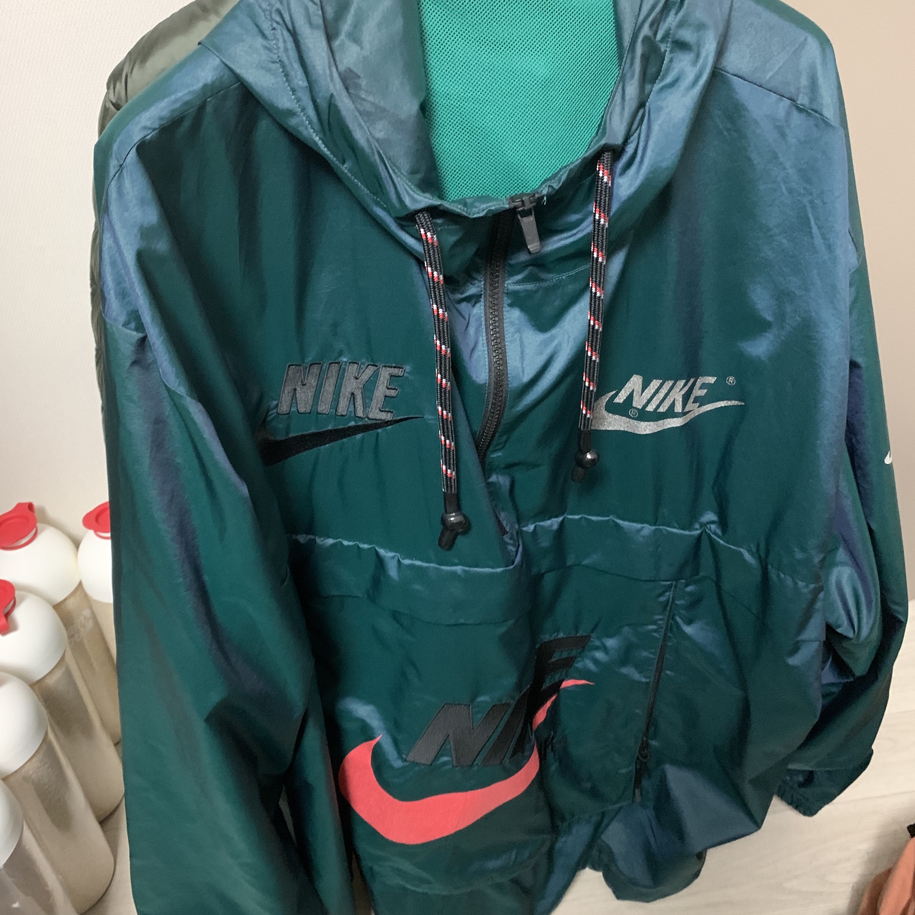Nike x Cactus Plant Flea Market Anorak Teal 착용 스타일
