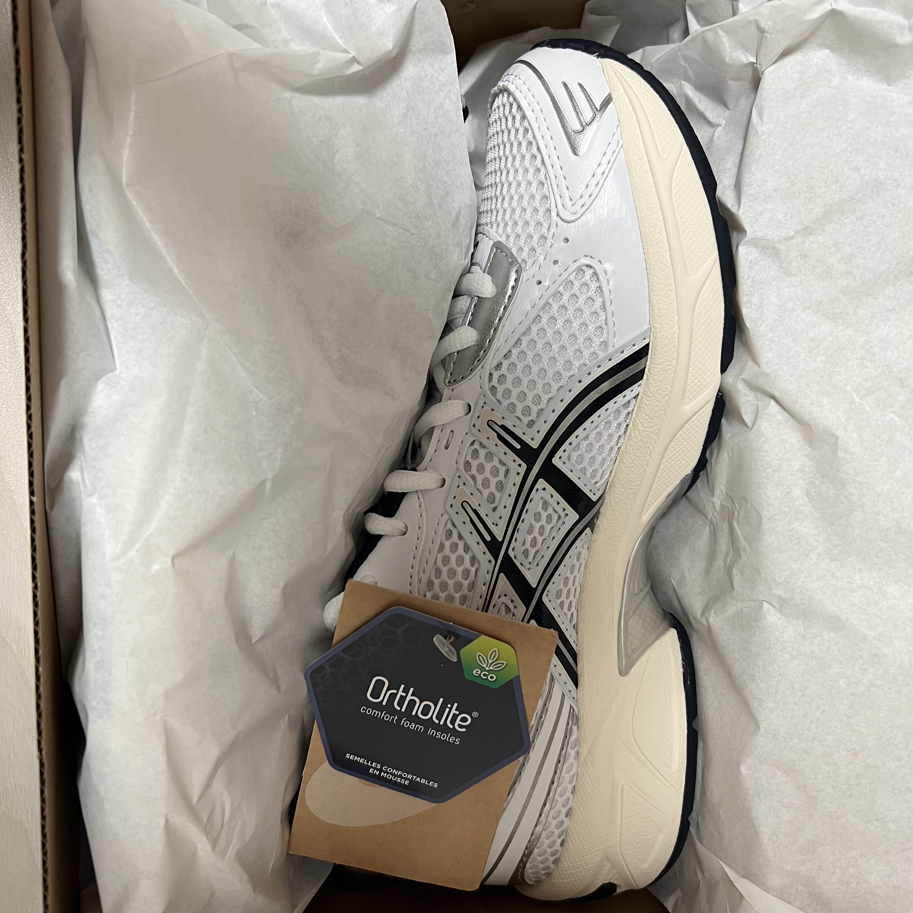 (W) Asics Gel-1130 White Midnight 착용 스타일