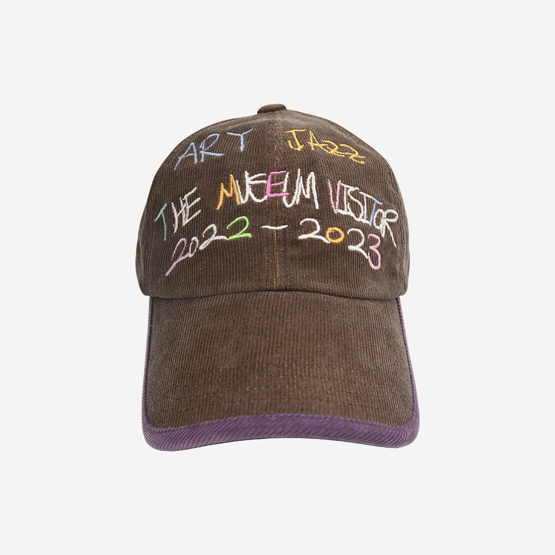 더뮤지엄비지터 아트 재즈 볼캡 브라운 퍼플 - 23SS