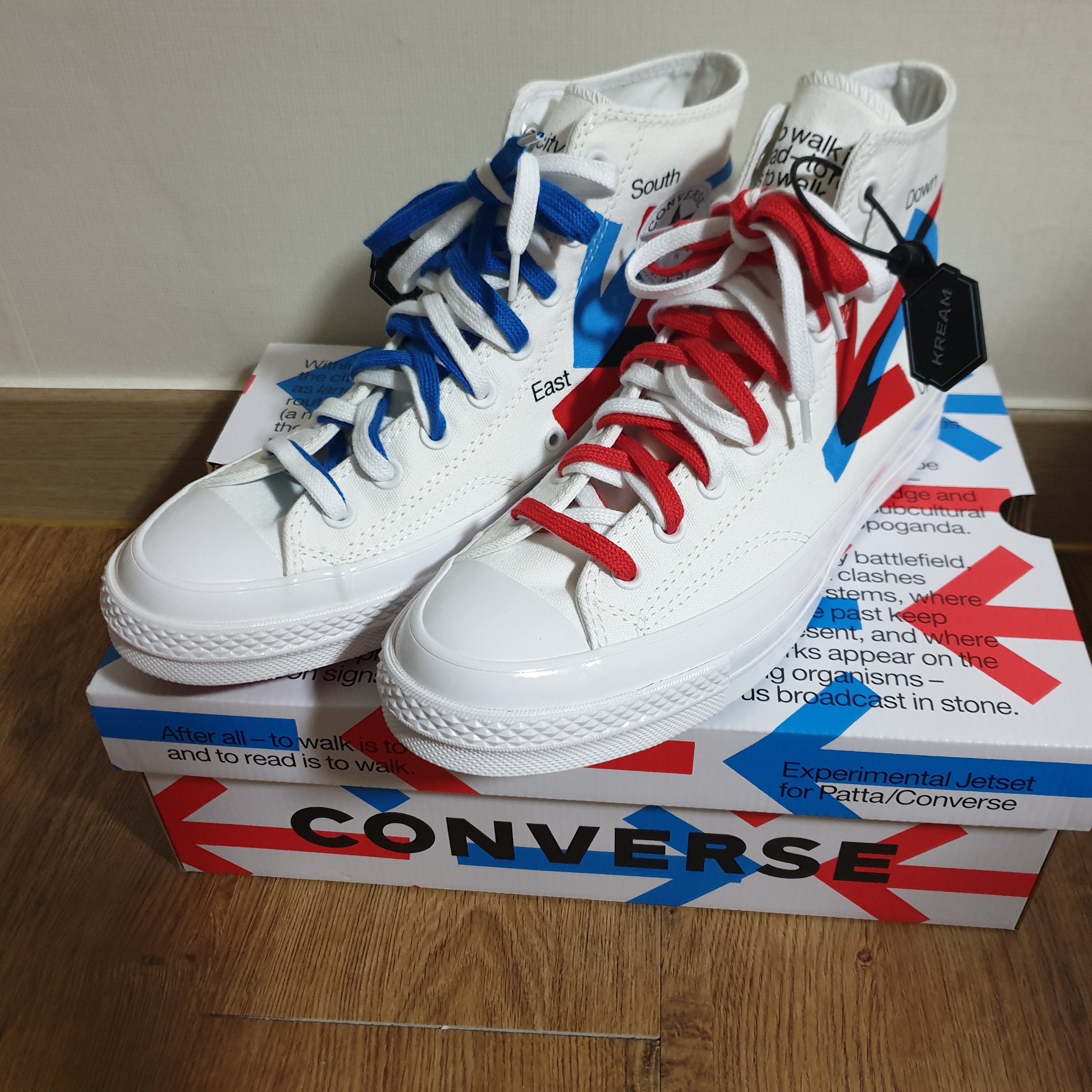 Converse x Patta x Experimental Jetset Chuck 70 High White 착용 스타일