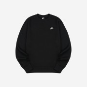 Nike NSW Club Fleece Crew Sweatshirt Black - Asia