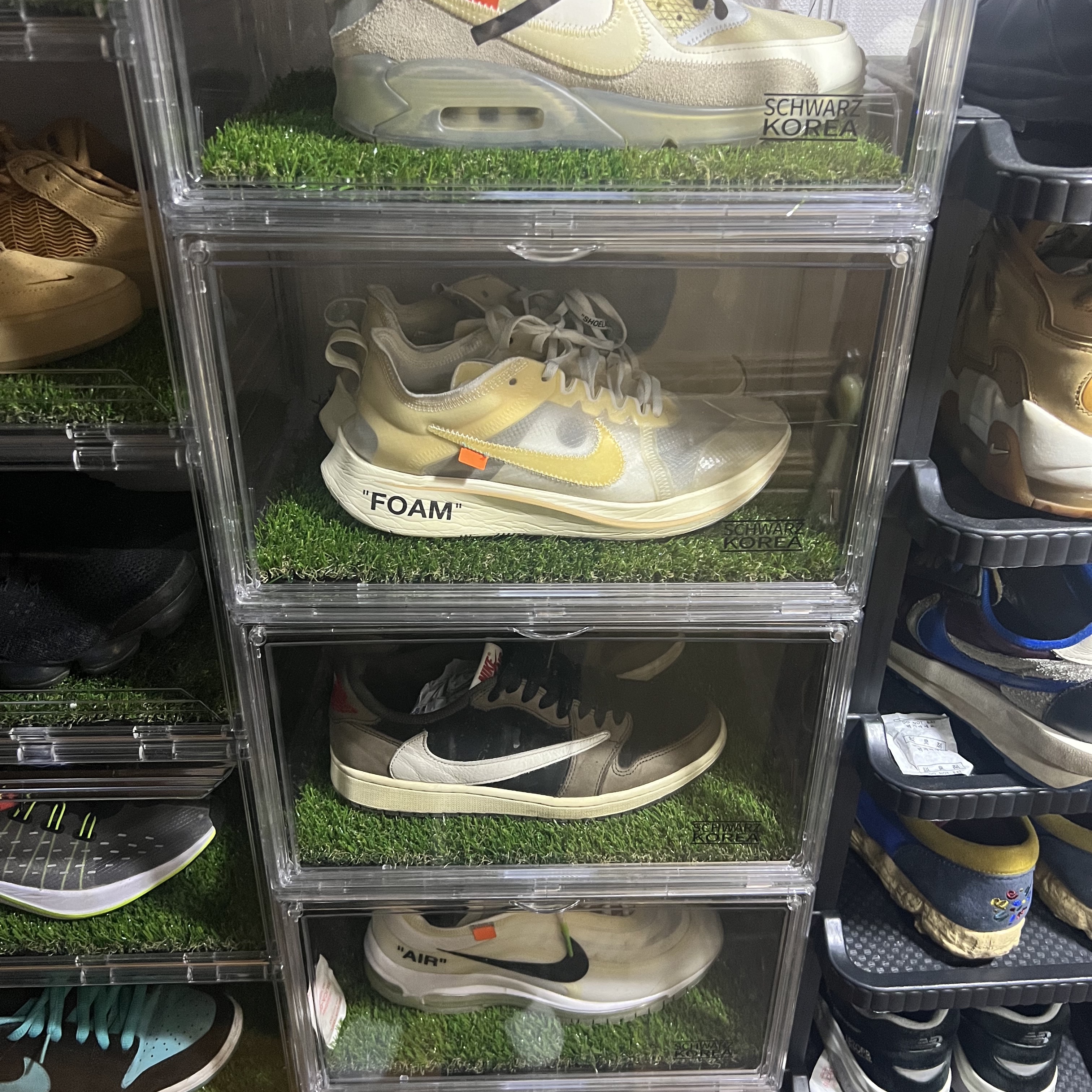 Nike x Off-White Air Max 90 The Ten, Nike x Off-White Zoom Fly SP The Ten 착용 스타일 - 1