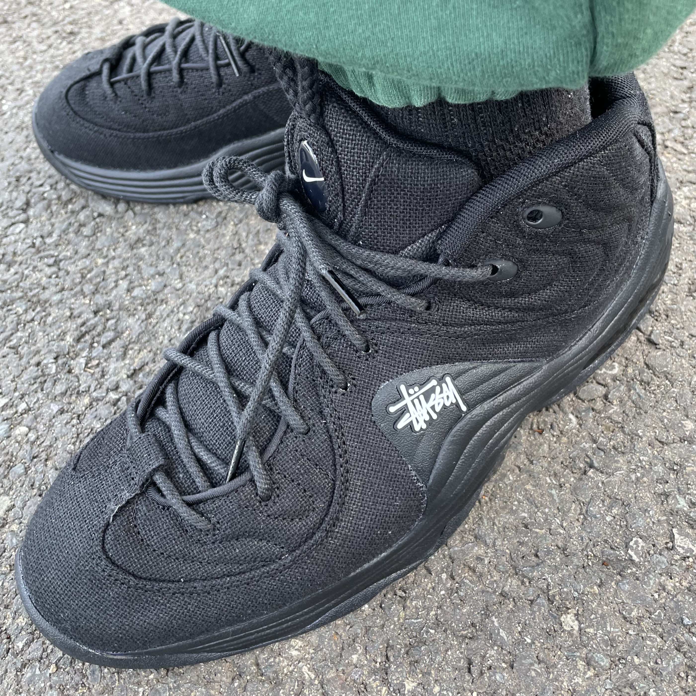 Nike x Stussy Air Penny II Black 착용 스타일