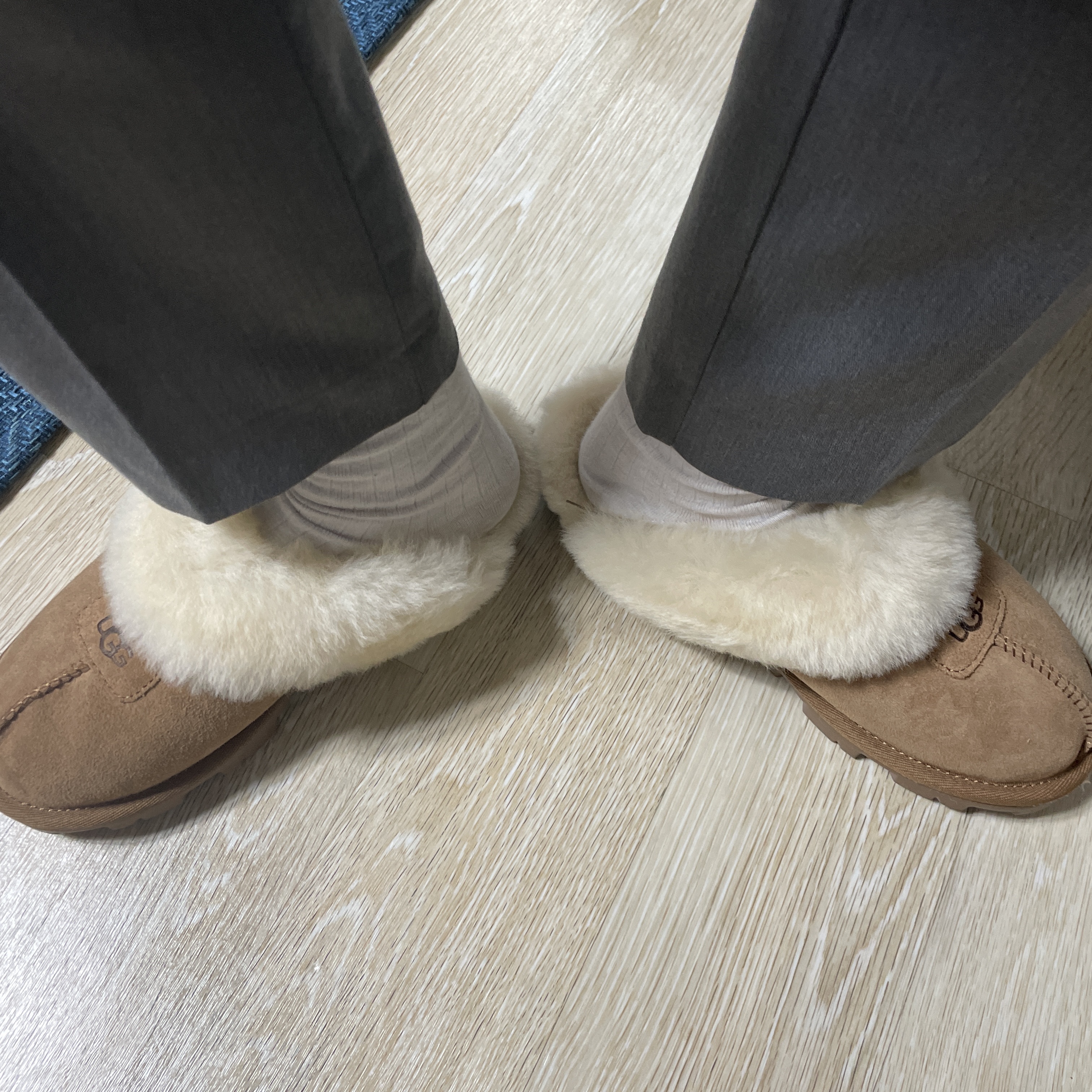 (W) UGG Coquette Slipper Chestnut 착용 스타일