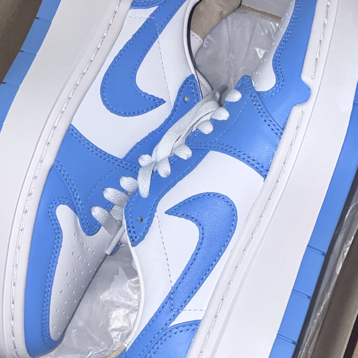 (W) Jordan 1 Elevate Low SE University Blue 착용 스타일