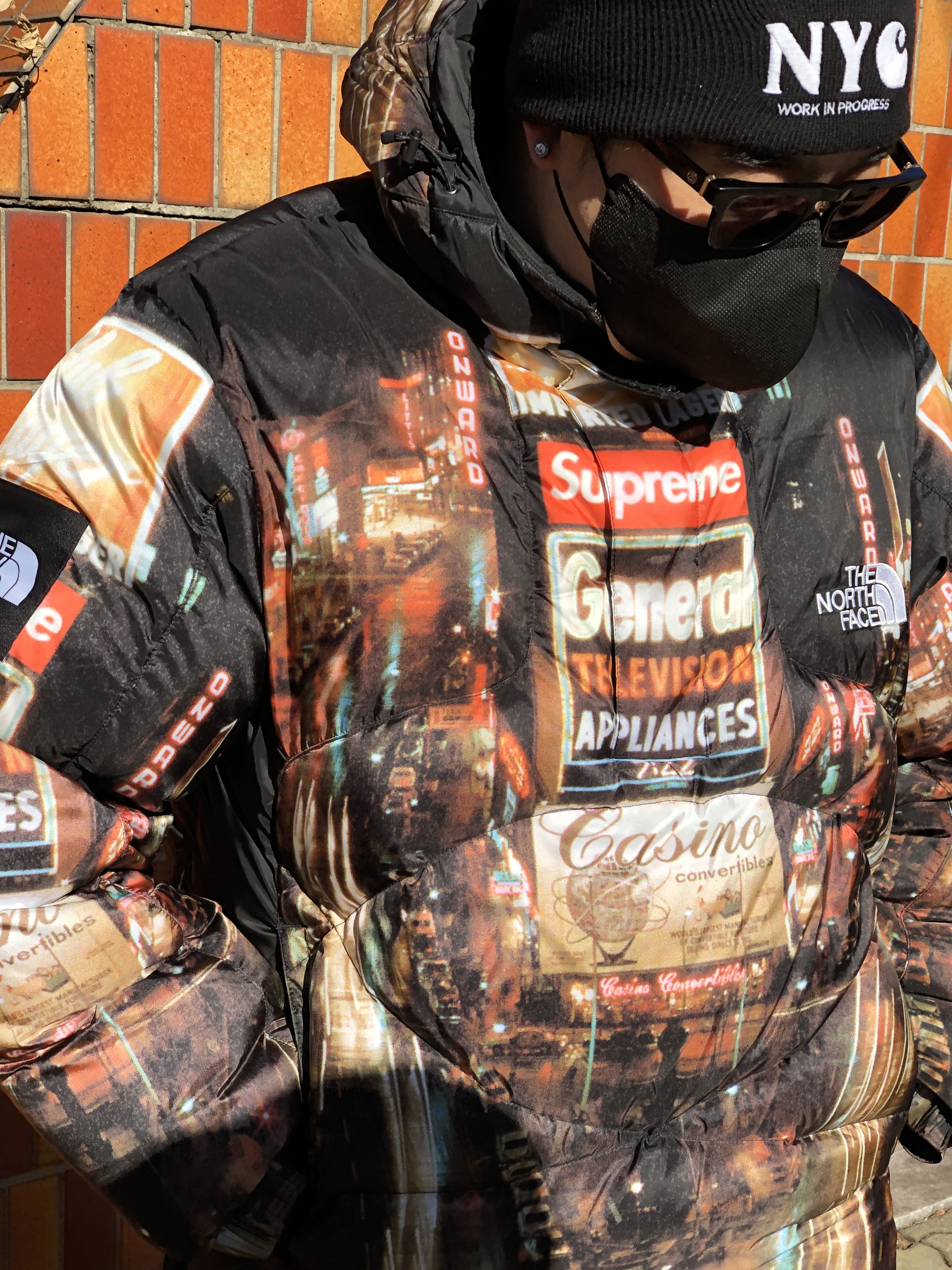 Supreme x The North Face 800-Fill Half Zip Hooded Pullover Times Square - 22FW, Jordan 1 x Trophy Room Retro High OG SP Chicago 착용 스타일 - 1