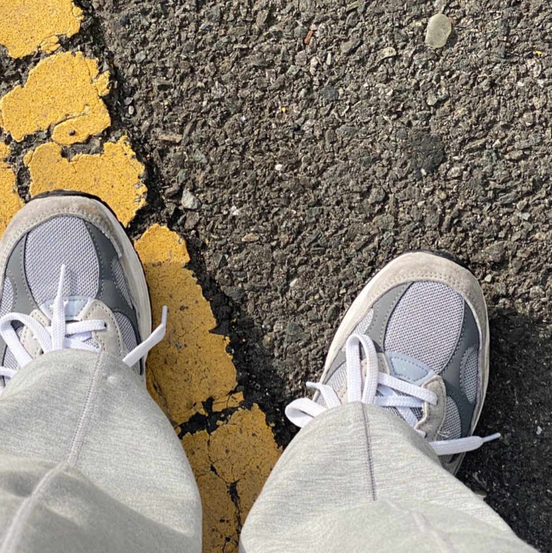 New Balance 992 Made in USA Grey - D Standard 착용 스타일