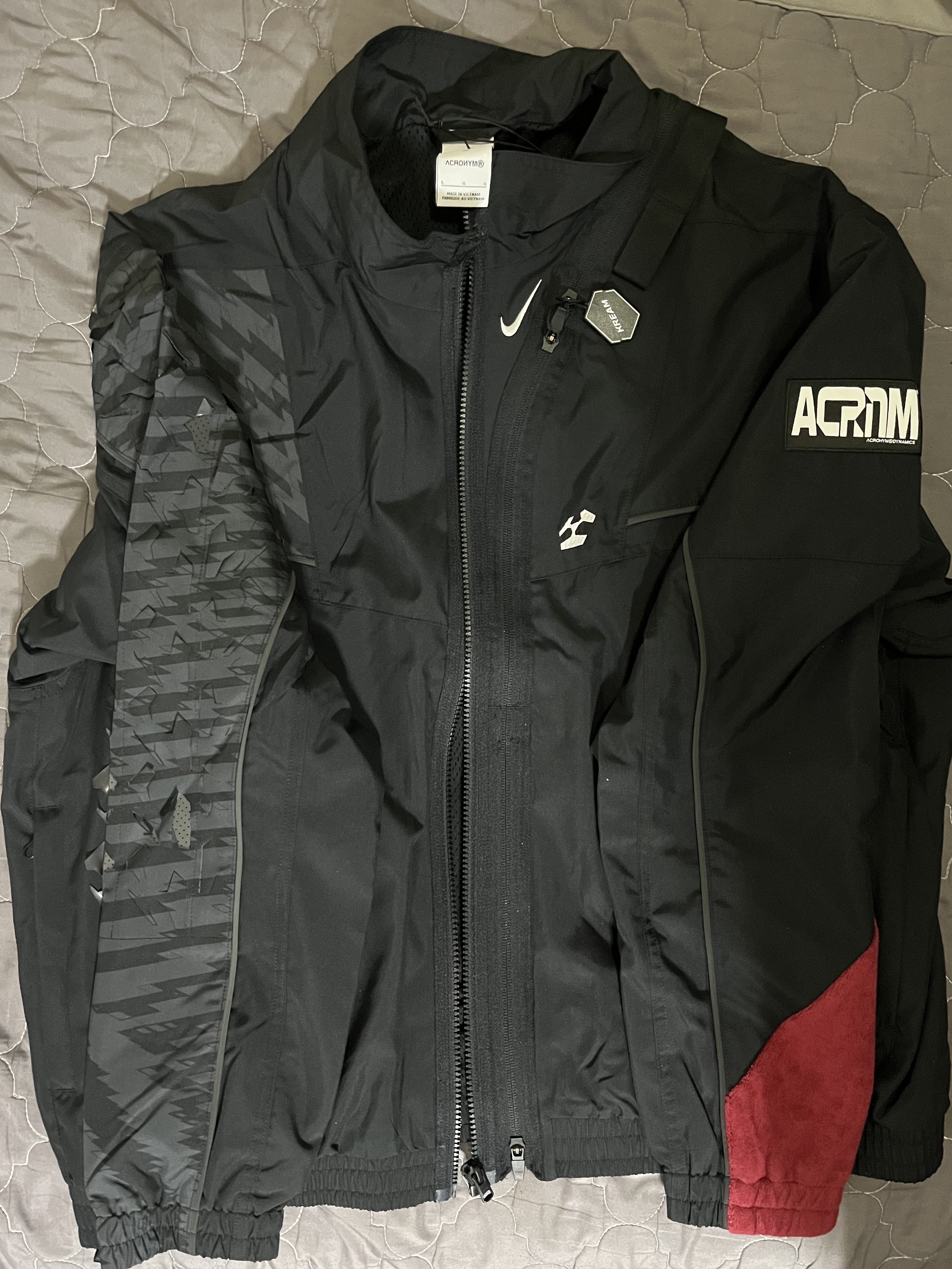 Nike x Acronym NRG Woven Jacket Black - US/EU, Nike x Acronym NRG Woven Jacket Black - Asia 착용 스타일