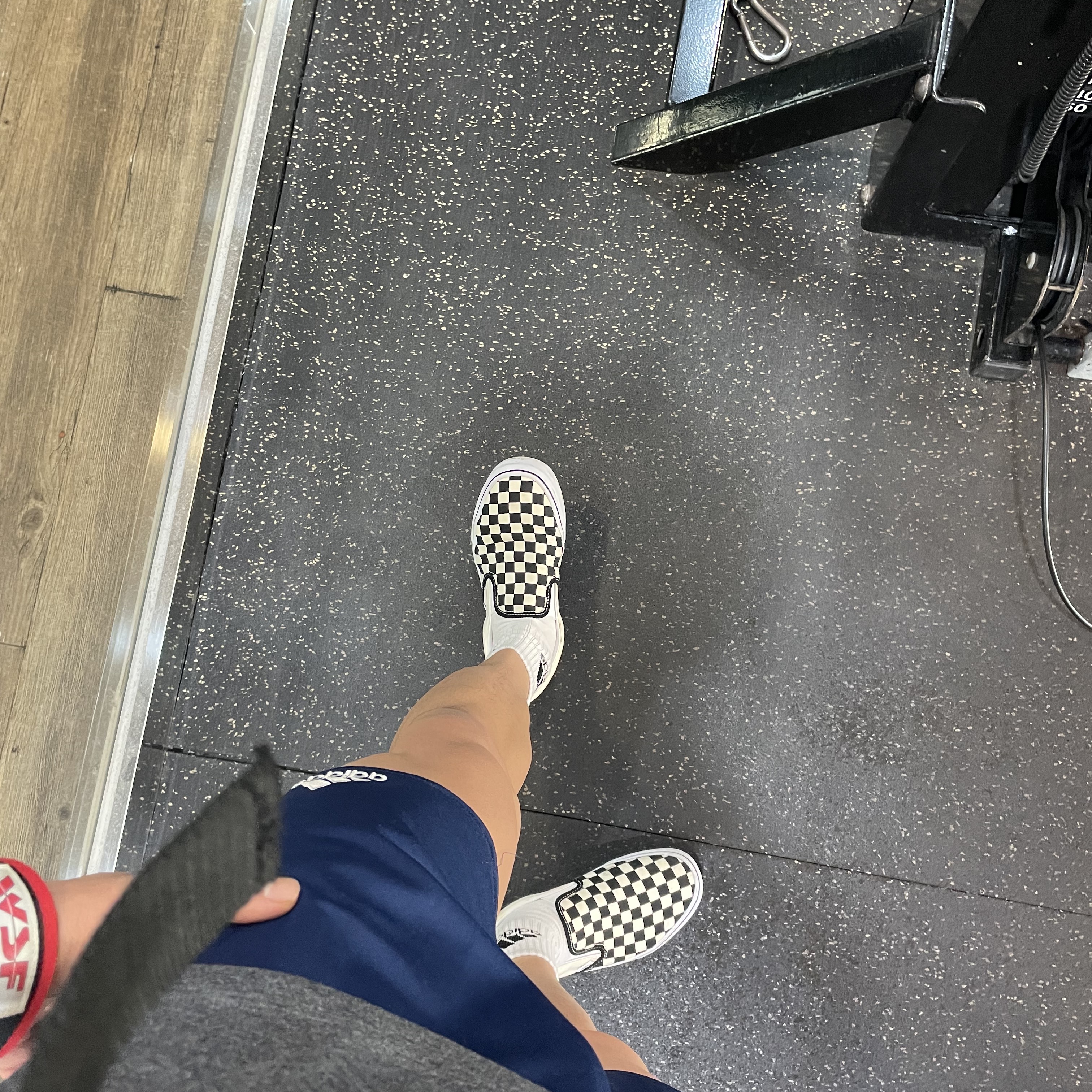 Vans Slip-On Checkerboard 착용 스타일