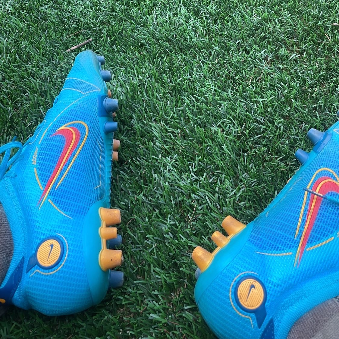 Nike Mercurial Vapor 14 Elite AG Chlorine Blue Marina 착용 스타일