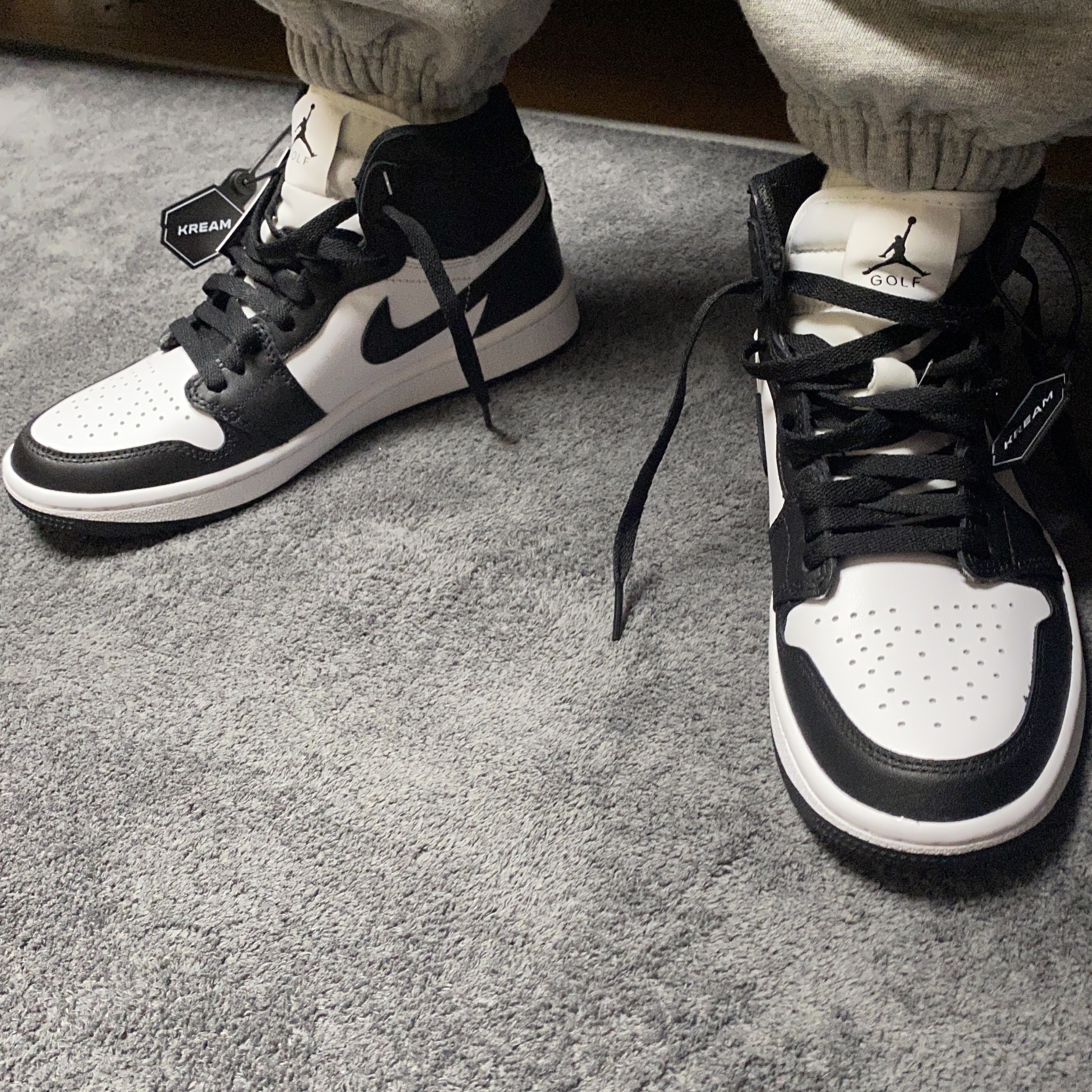 Jordan 1 High Golf White Black 착용 스타일 - 3