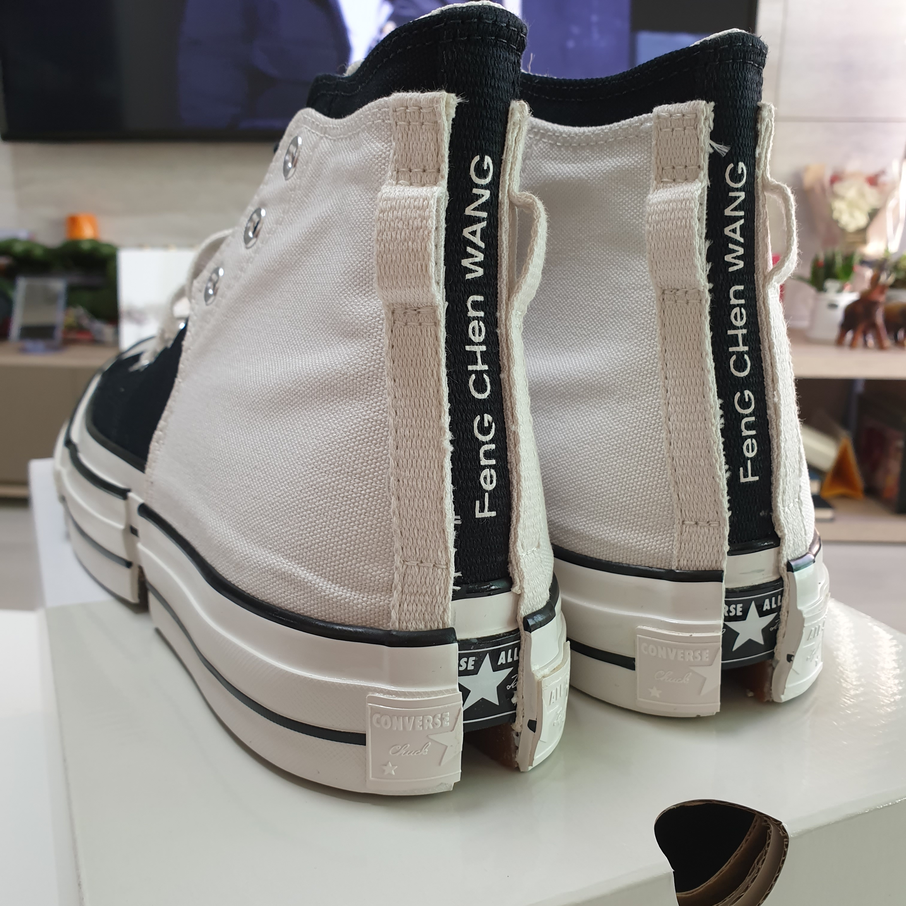 Converse x Feng Chen Wang Chuck 70 2-in-1 Natural Ivory Black 착용 스타일 - 2