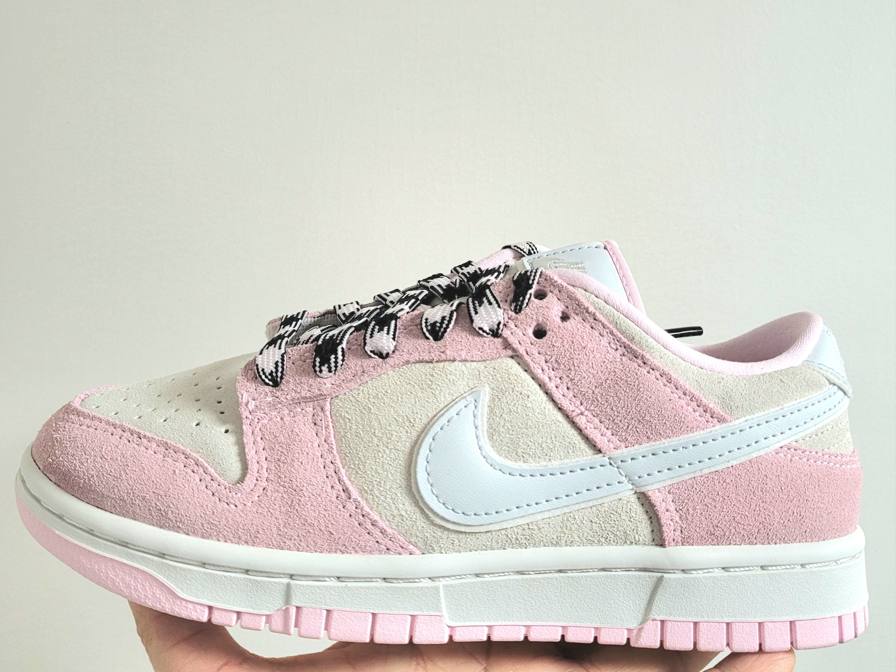 (W) Nike Dunk Low LX Pink Foam 착용 스타일
