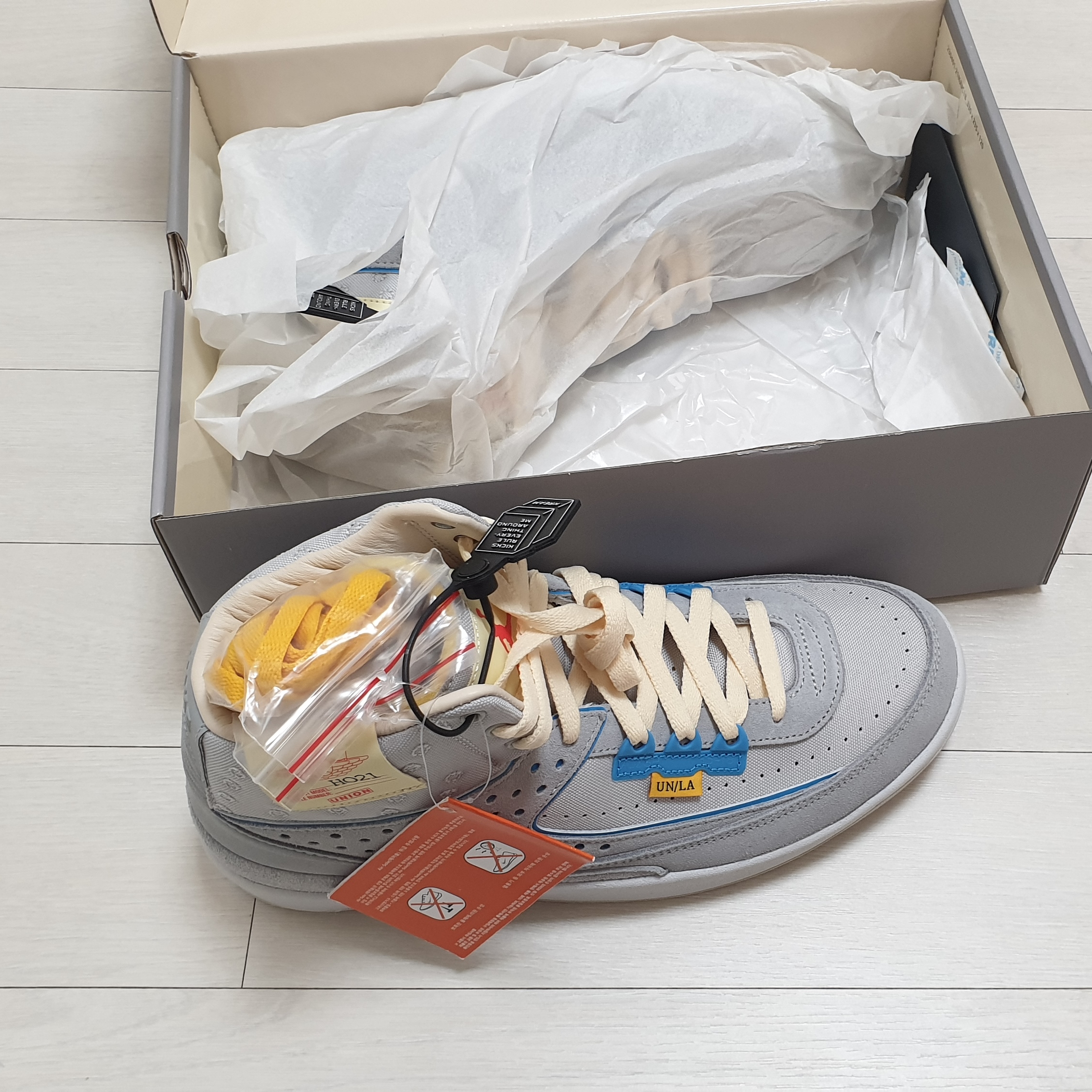 Jordan 2 x Union Retro SP Grey Fog 착용 스타일