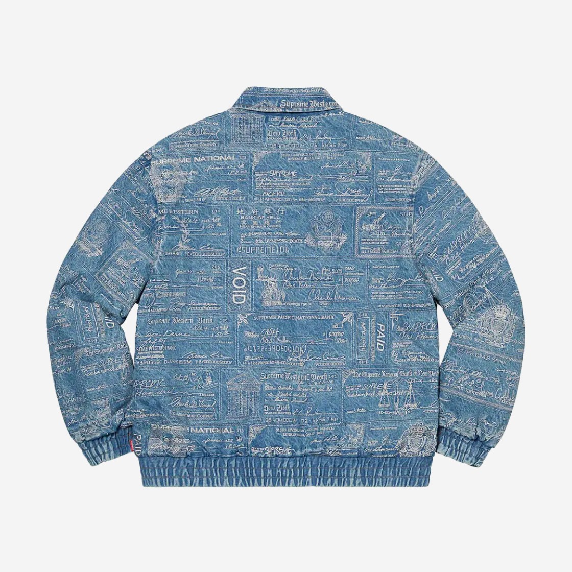 Supreme Checks Embroidered Denim Jacket Blue - 20SS 상세 이미지 2