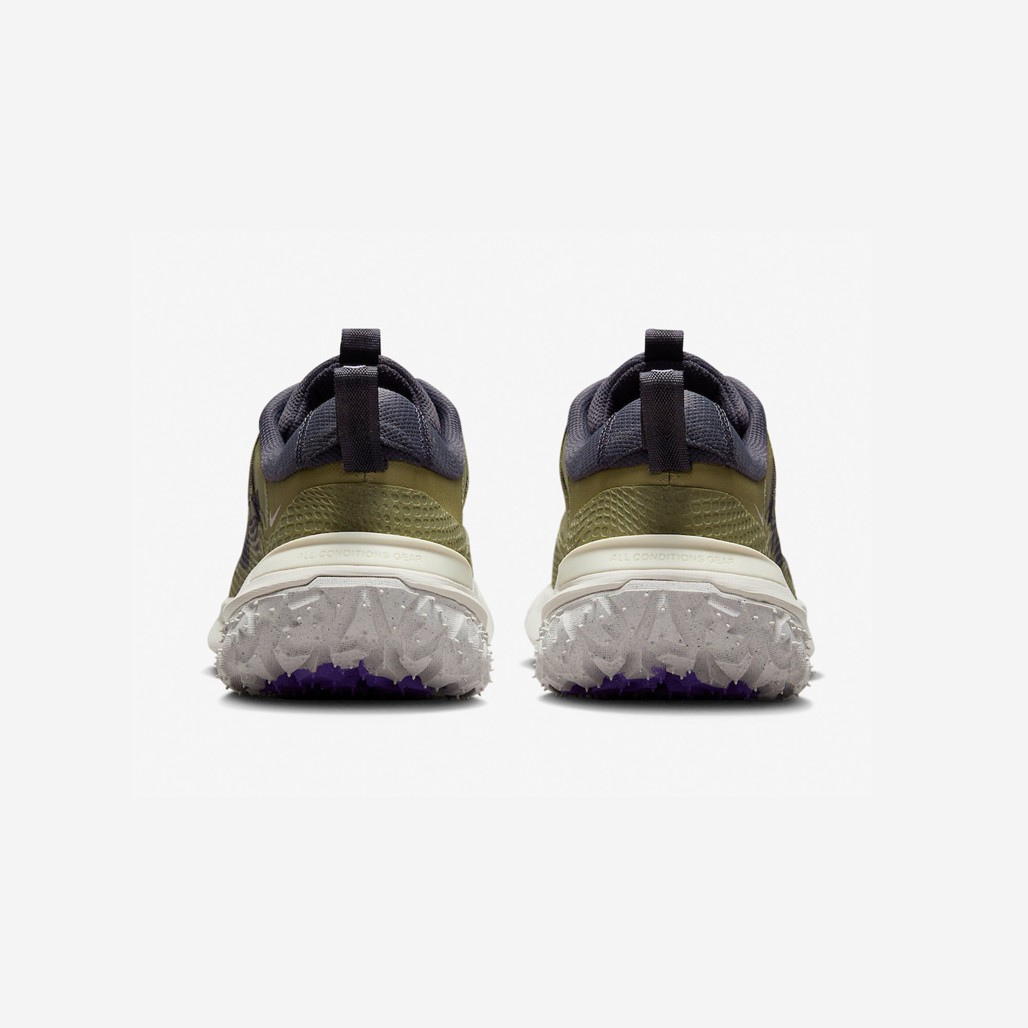 Nike ACG Mountain Fly 2 Low Neutral Olive and Mountain Grape 착용 스타일 - 5