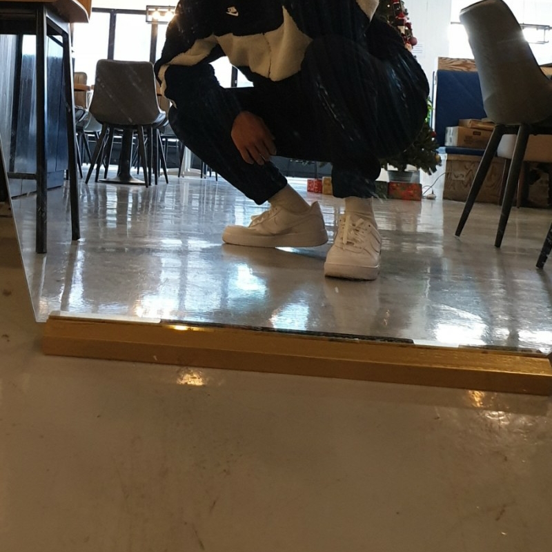 Nike Big Swoosh Full Zip Jacket Black Sail, Nike NRG Solo Swoosh Fleece Pants Black White - Asia 착용 스타일 - 1