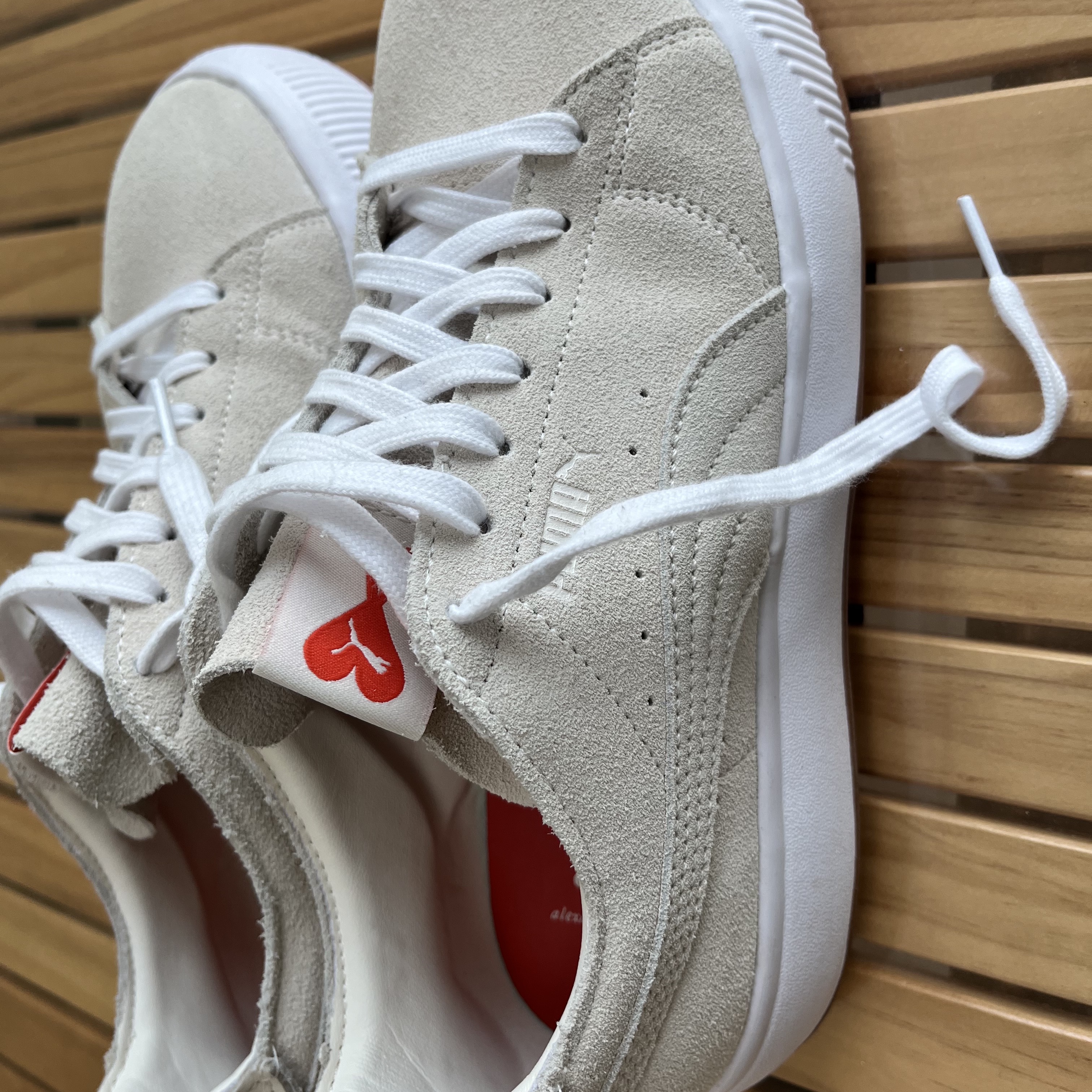 Puma x AMI Suede Mayu Deconstruct Pristine 착용 스타일