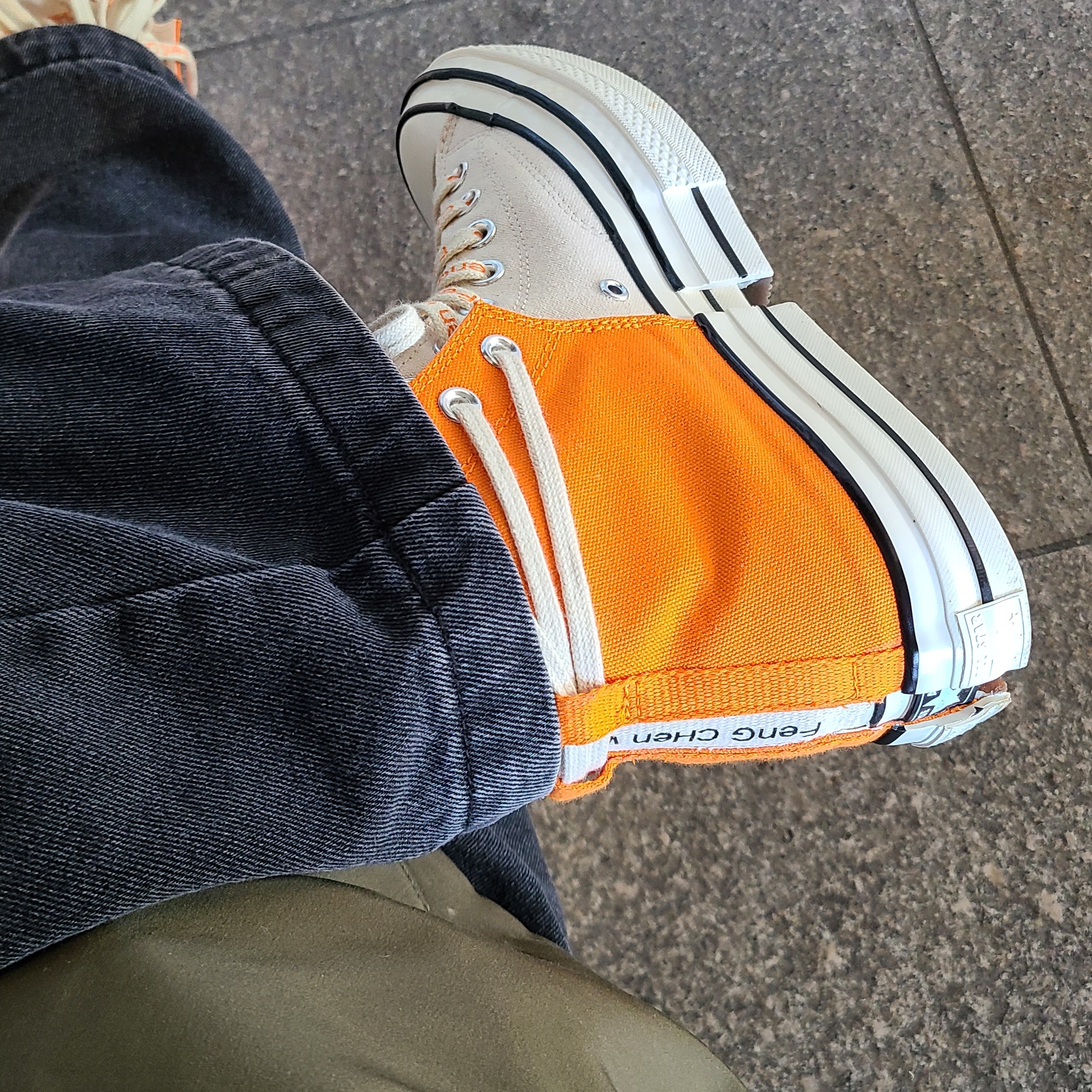 Converse x Feng Chen Wang Chuck 70 2-in-1 Persimmon Orange 착용 스타일