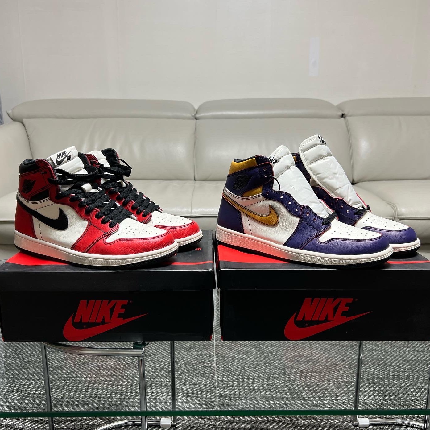 Jordan 1 Retro High OG Defiant SB LA to Chicago 착용 스타일 - 1