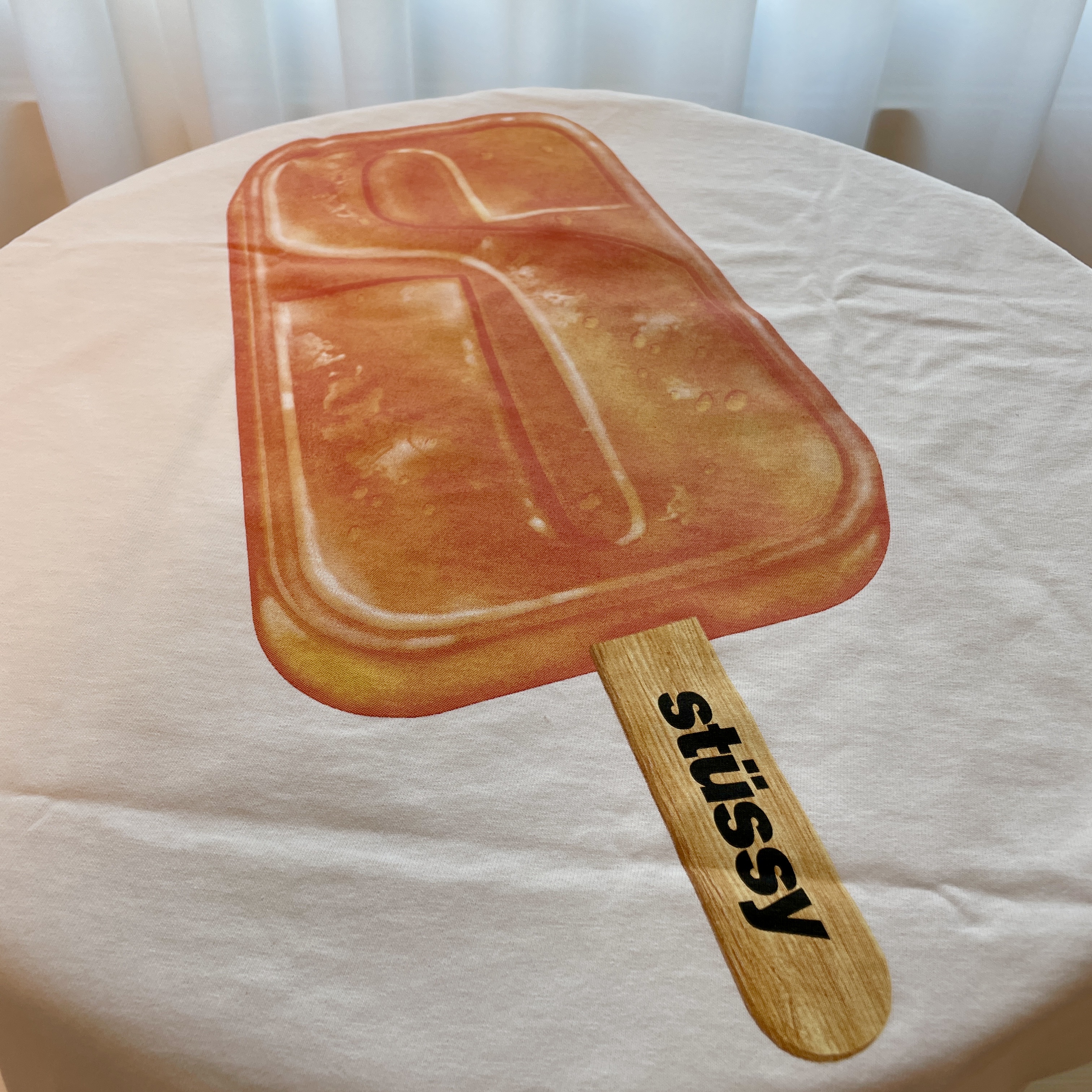 Stussy Popsicle T-Shirt White 착용 스타일 - 2