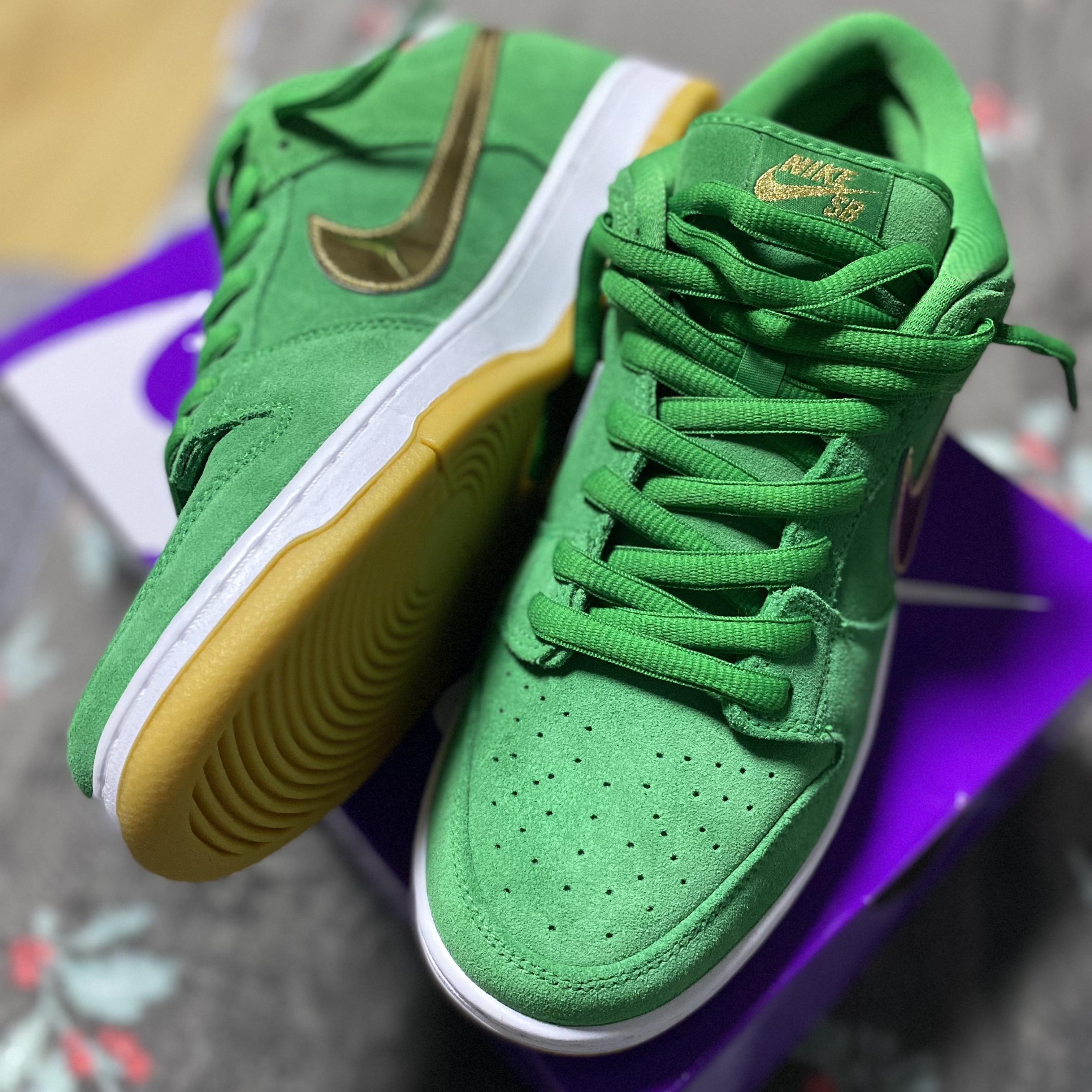 Nike SB Dunk Low Pro Shamrock 착용 스타일