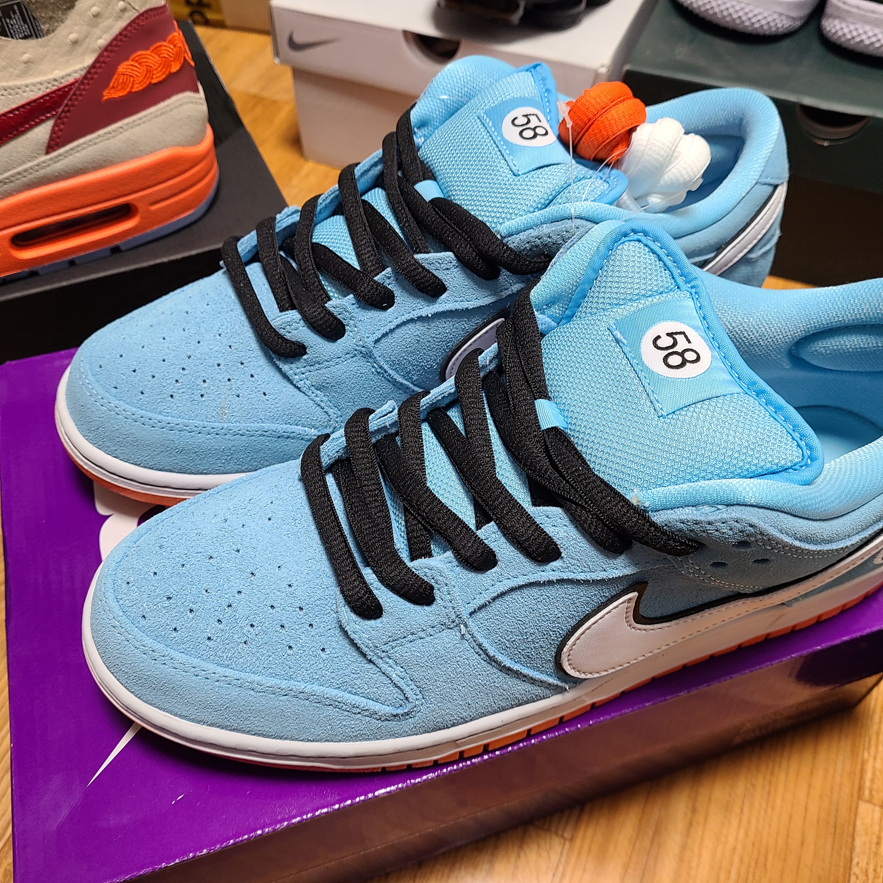 Nike SB Dunk Low Pro Blue Chill 착용 스타일 - 2