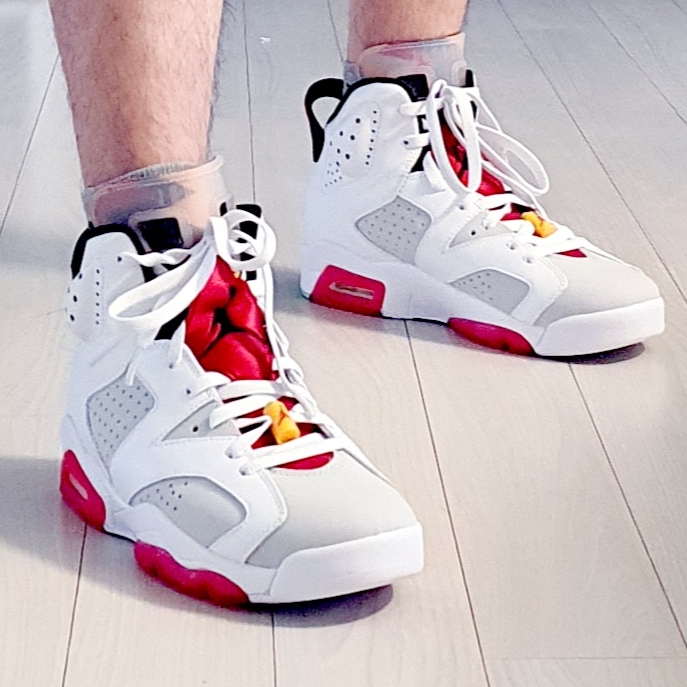 Jordan 6 Retro Hare 착용 스타일 - 1