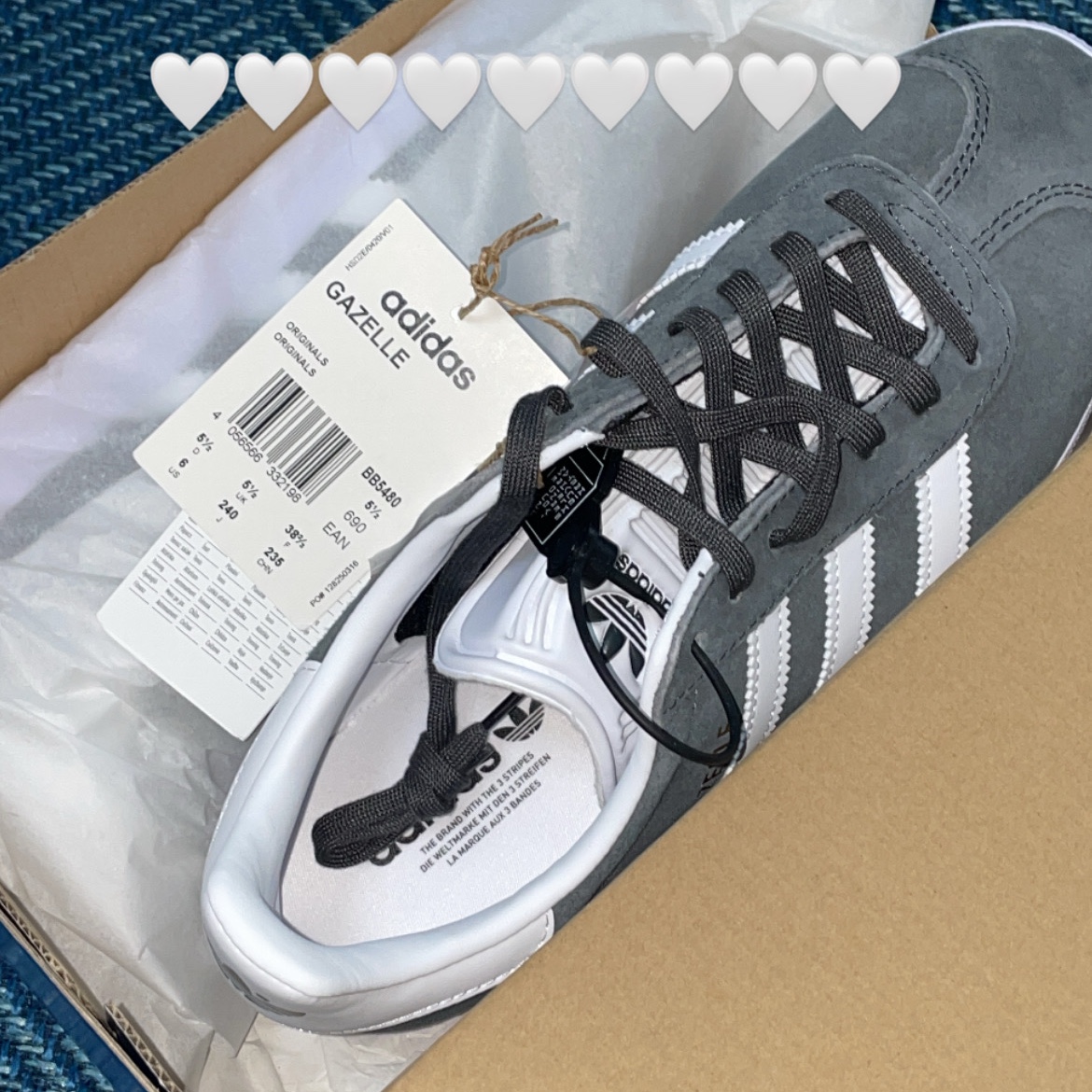 Adidas Gazelle Solid Grey 착용 스타일