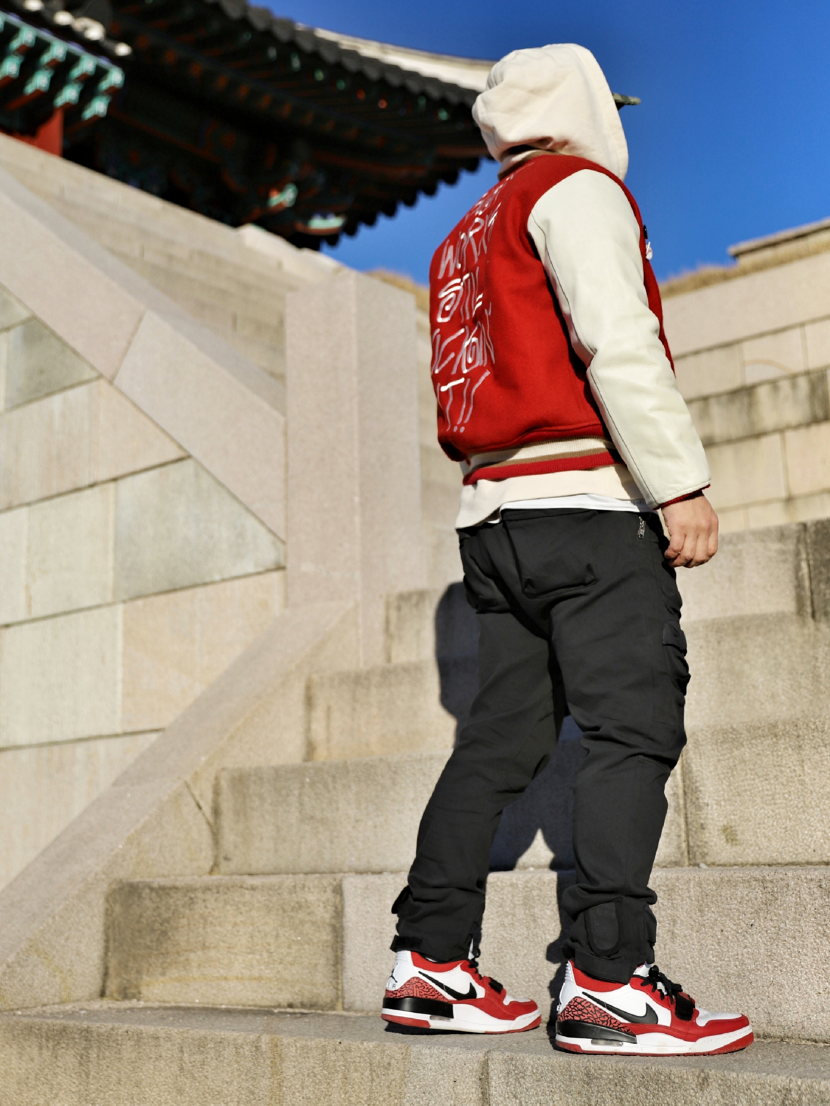 Supreme Camo Grid Velvet Camp Cap Woodland Camo - 22FW, Jordan Legacy 312 Low Chicago 2022 착용 스타일 - 4