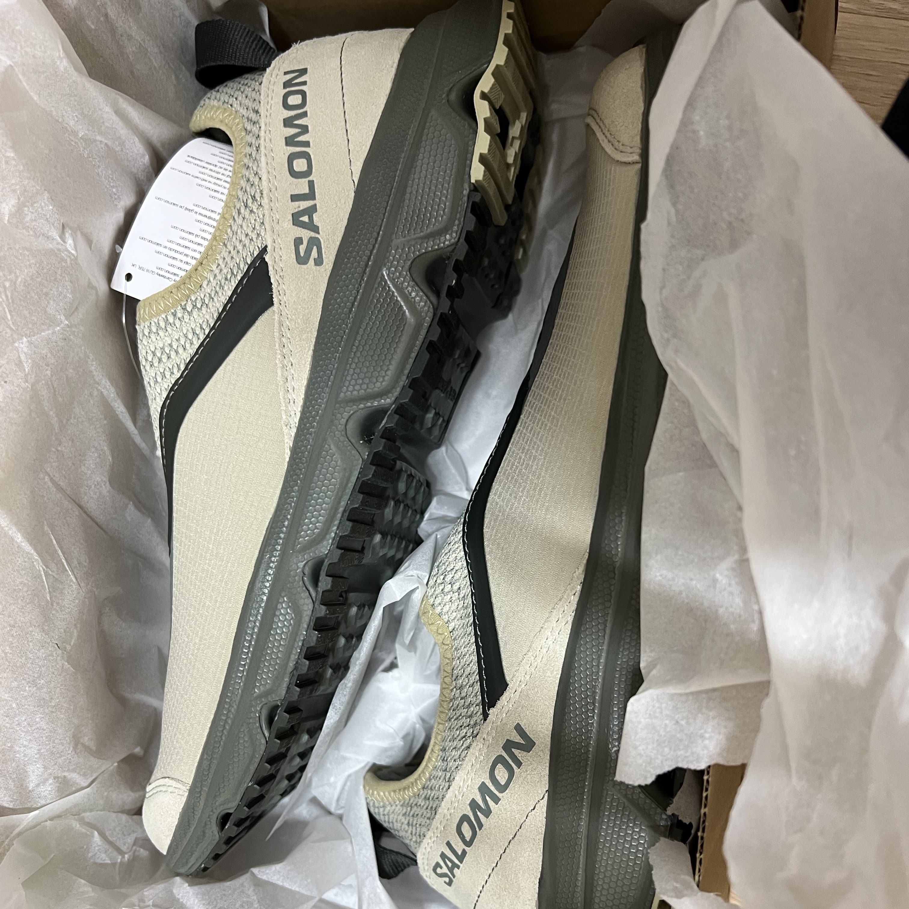 Salomon RX Snug Moss Gray 착용 스타일