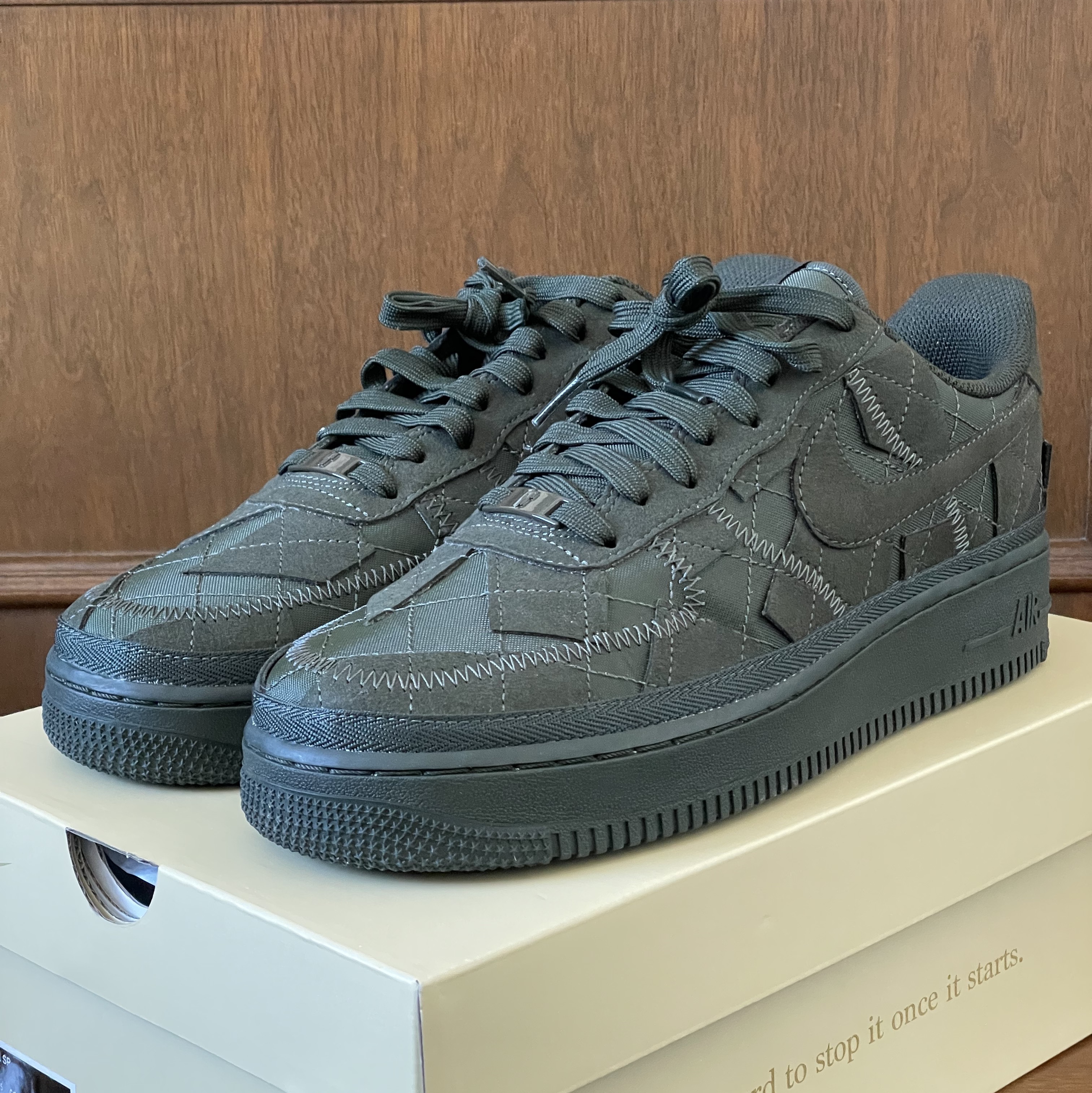 Nike x Billie Eilish Air Force 1 Low '07 SP Sequoia, Nike x Billie Eilish Air Force 1 High '07 SP Mushroom 착용 스타일 - 2