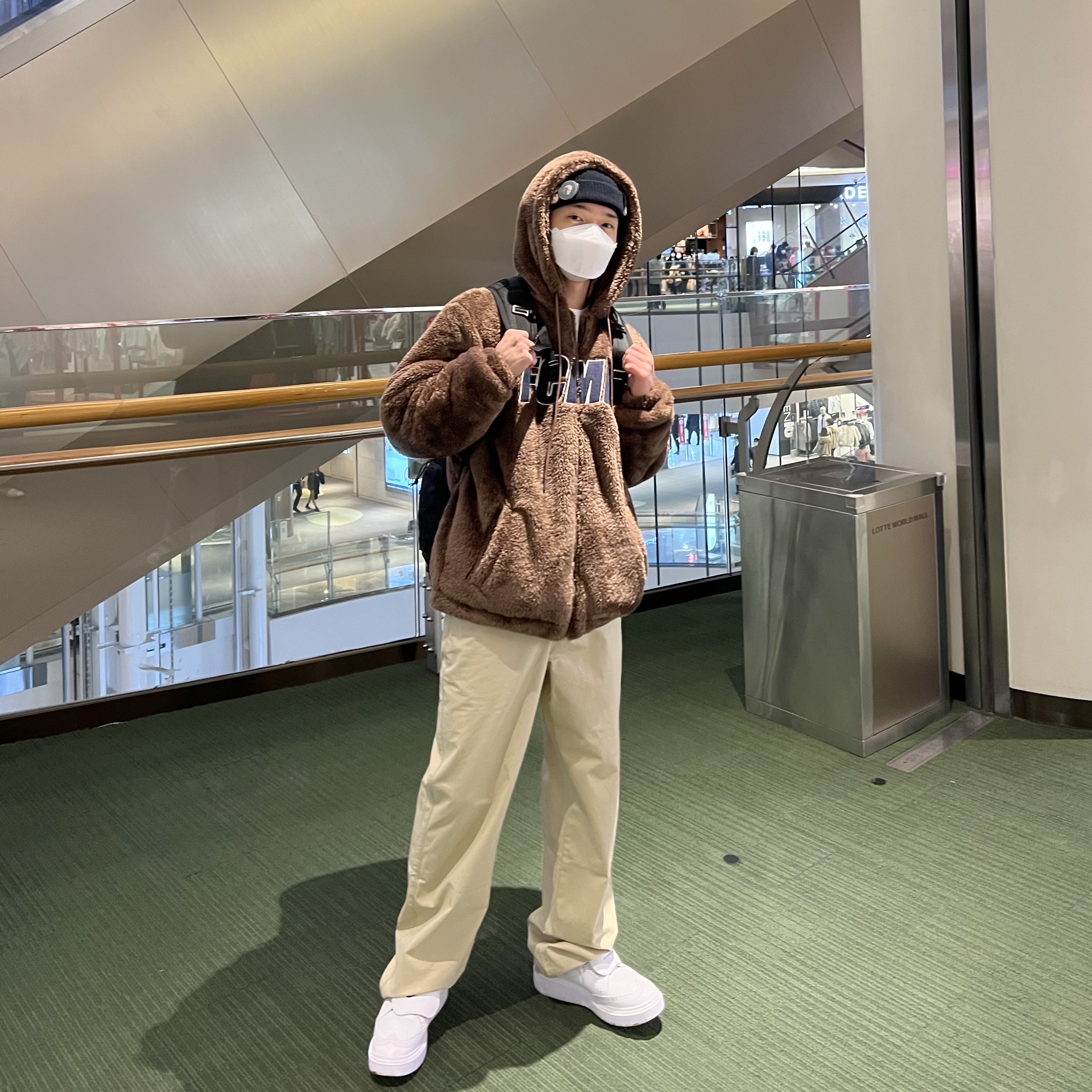 Nike x Peaceminusone Kwondo1 White 착용 스타일 - 2