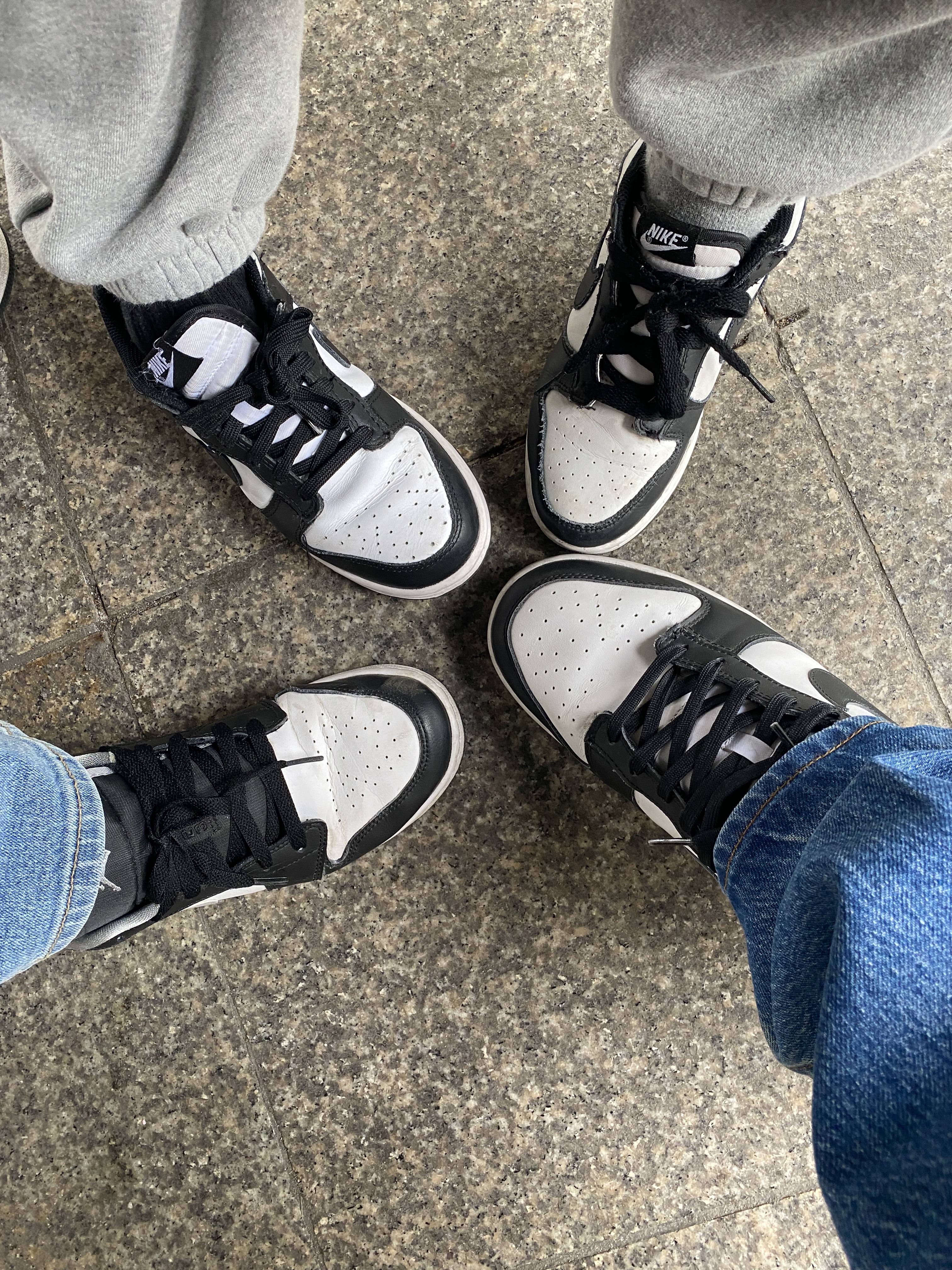 Nike Dunk Low Retro Black, (W) Nike Dunk Low Black 착용 스타일