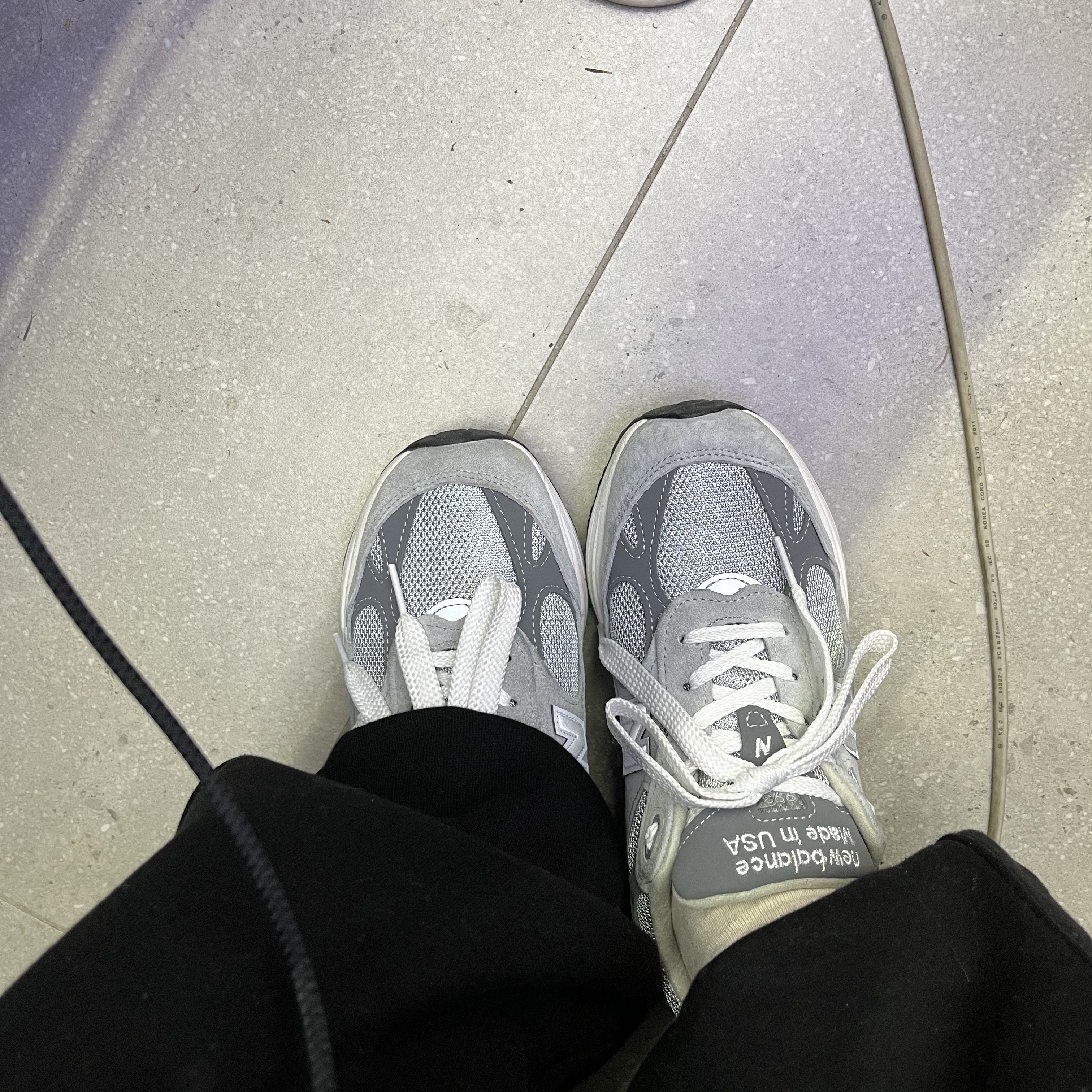 (W) New Balance 993 Made in USA Grey - B Standard, (W) New Balance 993 Made in USA Grey - D Wide 착용 스타일