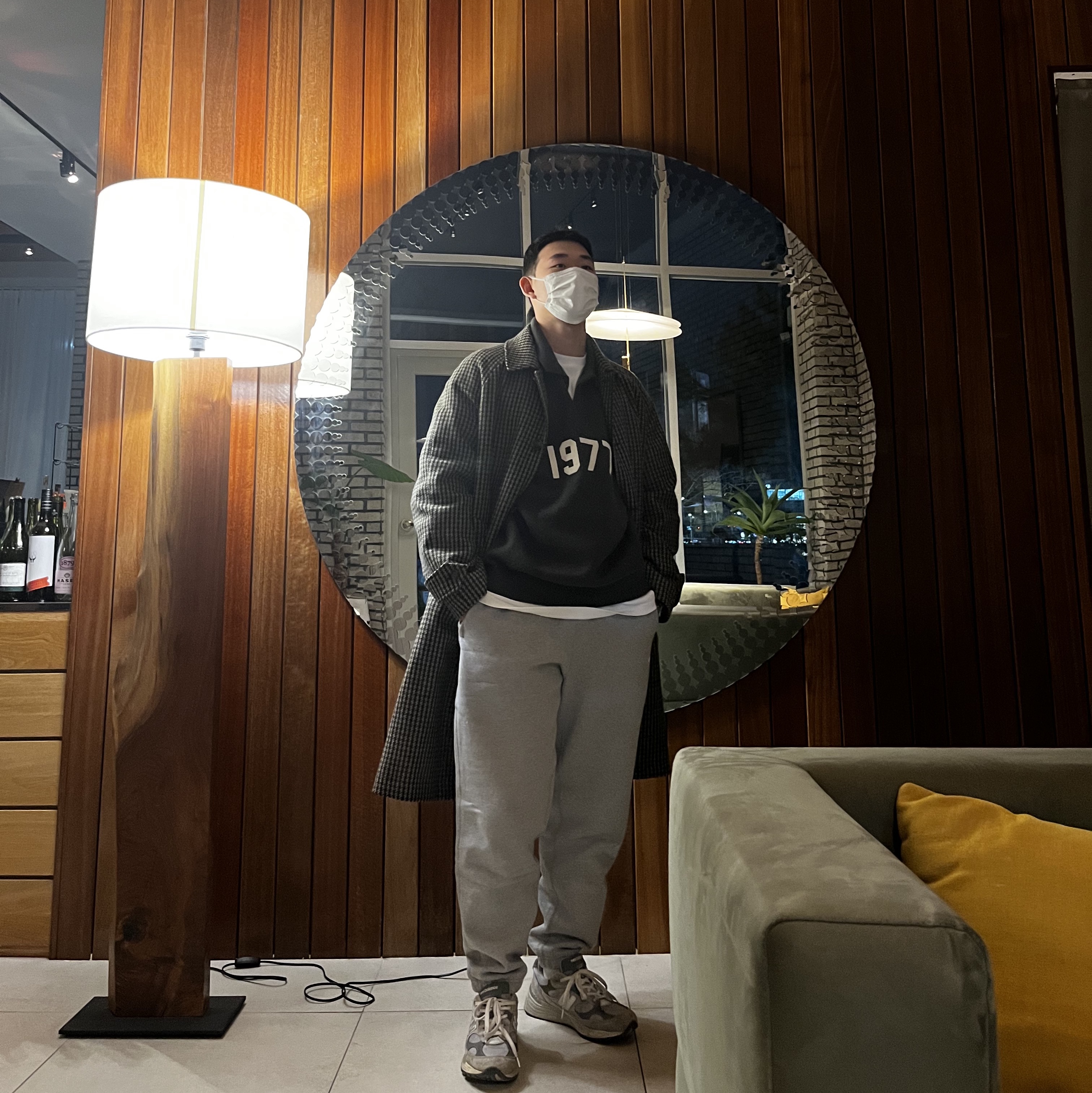 Nike NRG Solo Swoosh Fleece Pants Dark Grey Heather - US/EU, Essentials 1977 Knit Long Sleeve Polo Iron - 22SS 착용 스타일