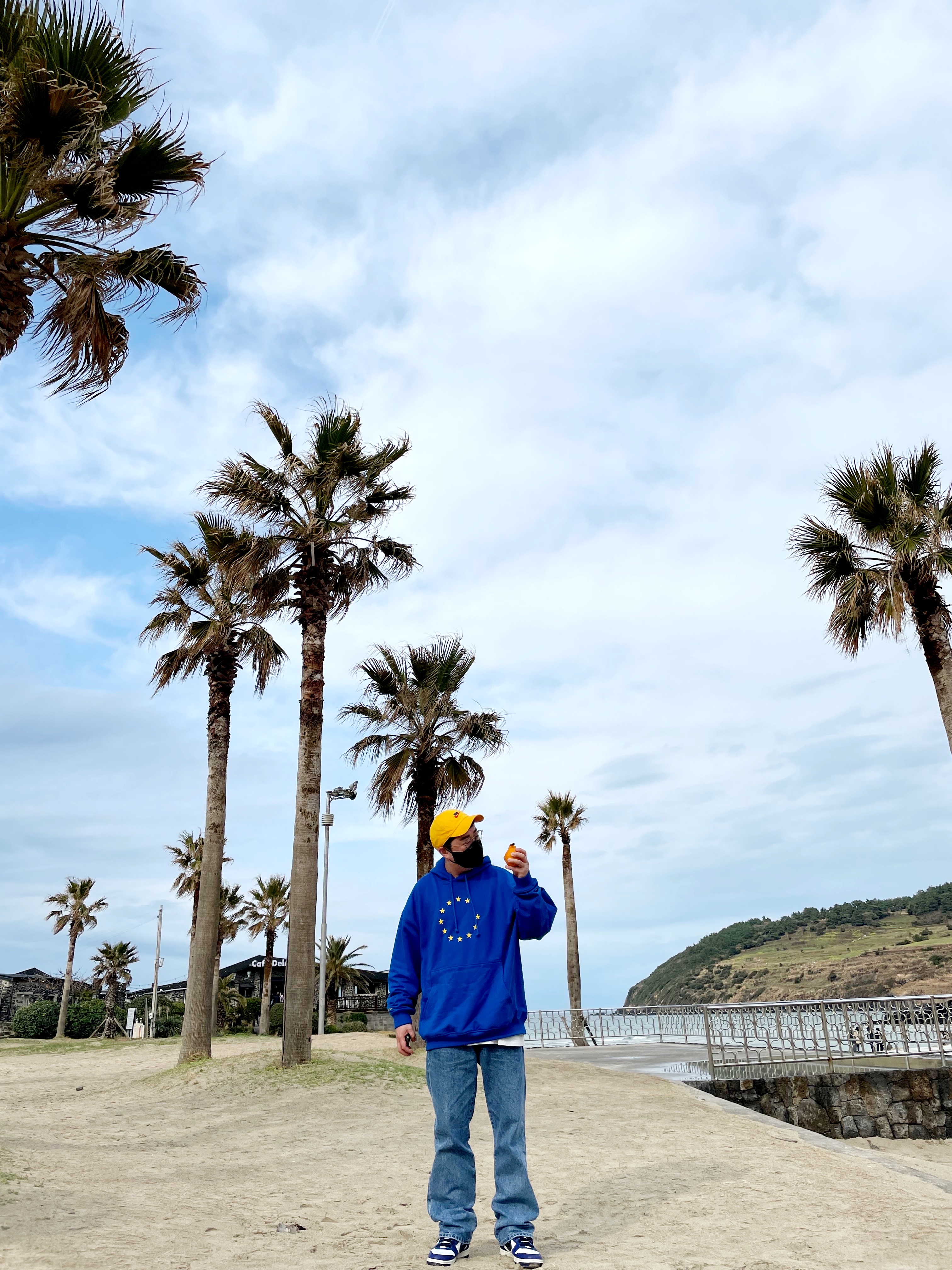 Nike Heritage 86 Futura Washed Cap Gold, Souvenir Official Eunify Classic Hoodie Blue 착용 스타일 - 1